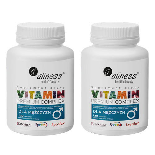 ALINESS - Vitamin Complex For Men - 2x 120tabs.