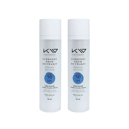 KAMILA WYBRAŃCZYK - Ochronny Krem do Twarzy SPF 50 - 2x 50ml