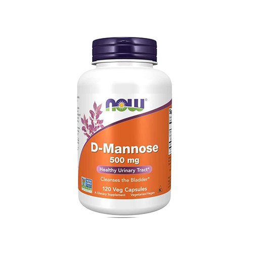 NOW D-Mannose 500mg - 120vcaps.