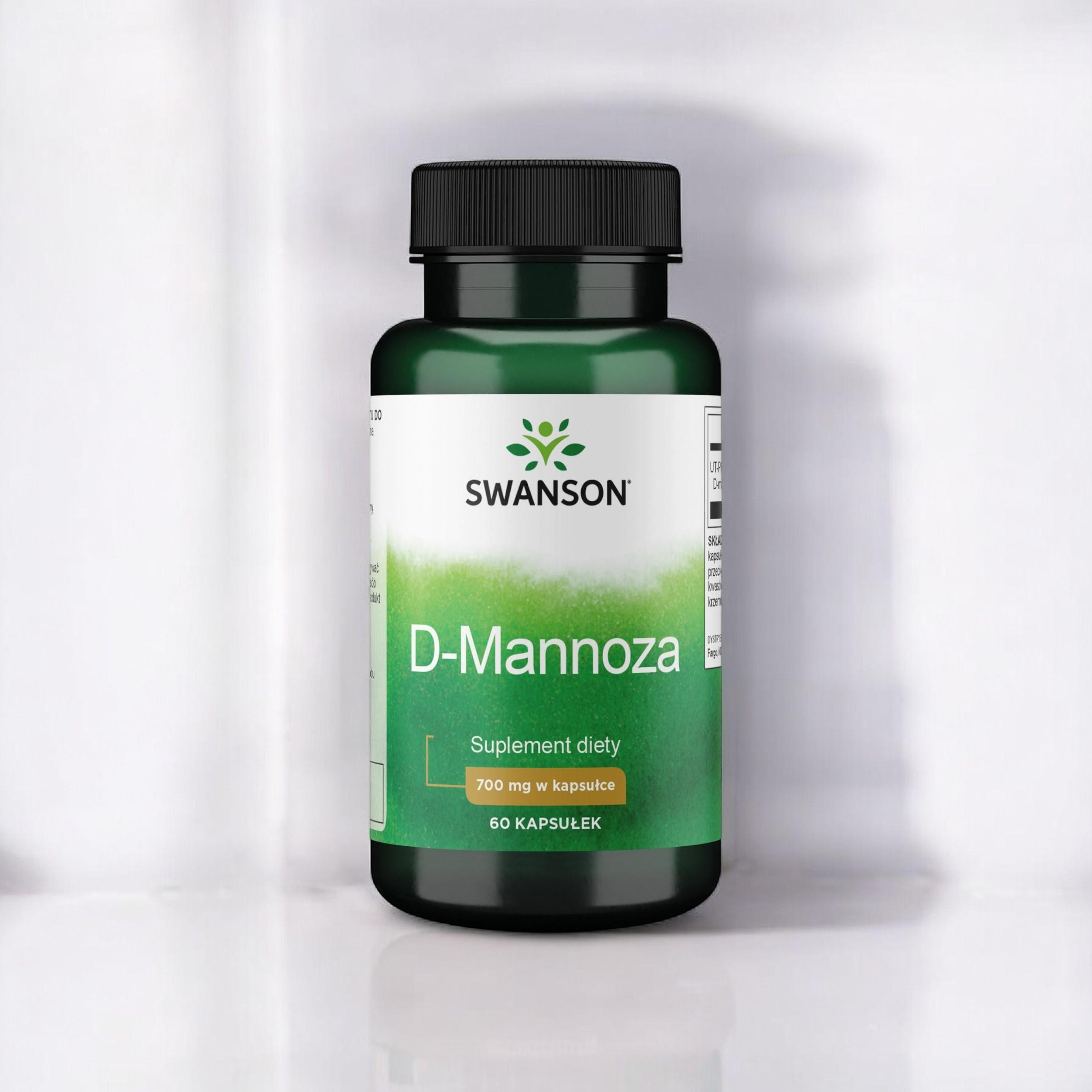 SWANSON - D-Mannoza 700mg - 3x 60vcaps.