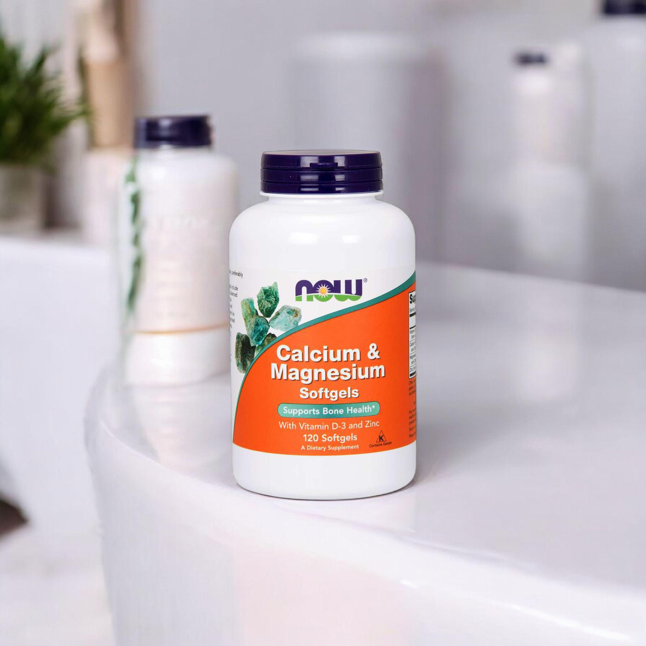 NOW Calcium and Magnesium - 3x 120softgels