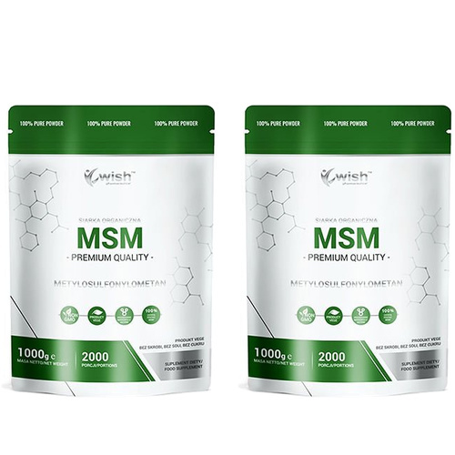 WISH Pharmaceutical MSM - 2x 1000g