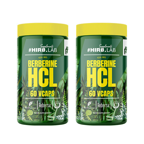 HIRO.LAB Berberine HCL 450mg - 2x 60vcaps.