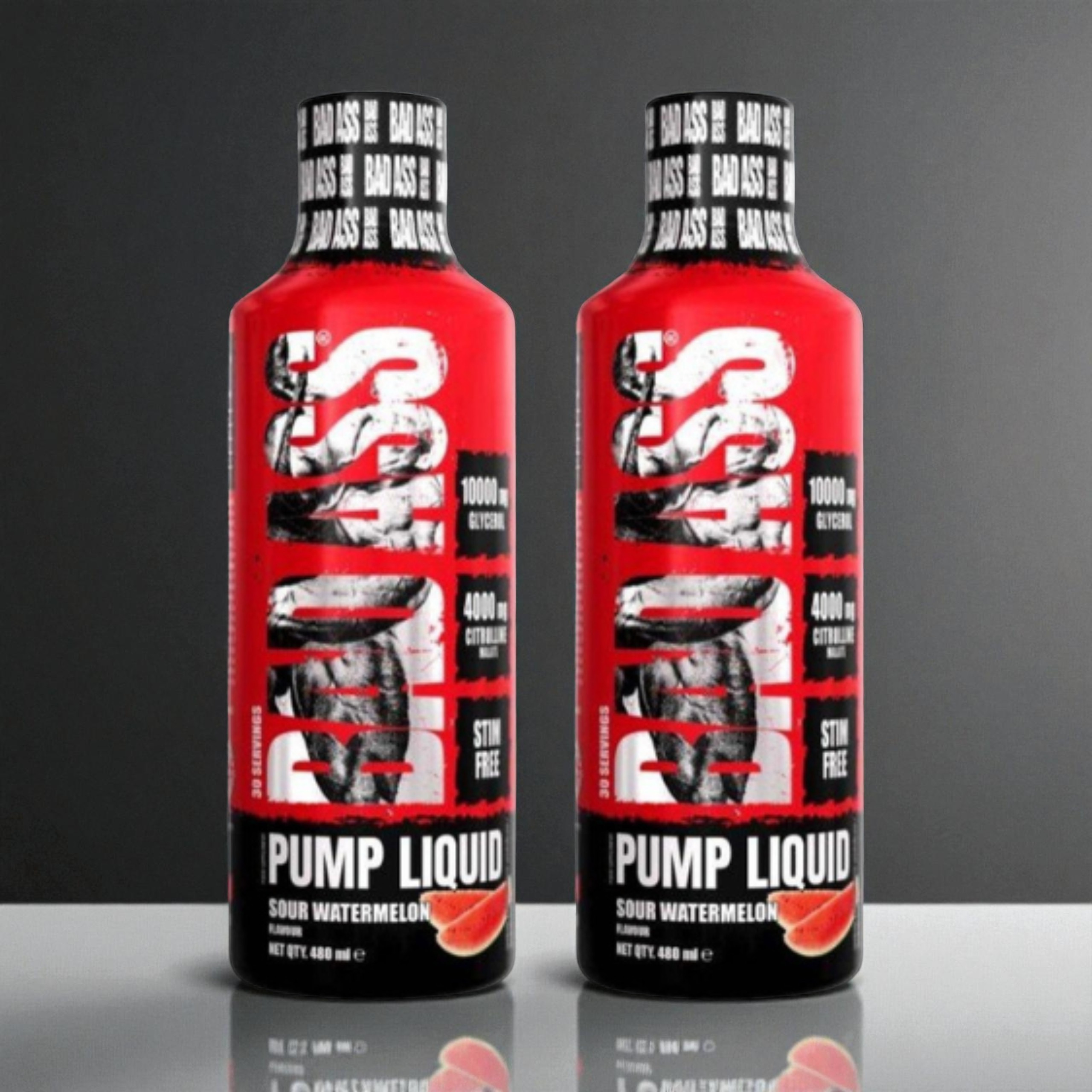 BAD ASS - Bad Ass Pump Liquid - 2x 480ml - Sour Watermelon - WYPRZEDAŻ - 31-03