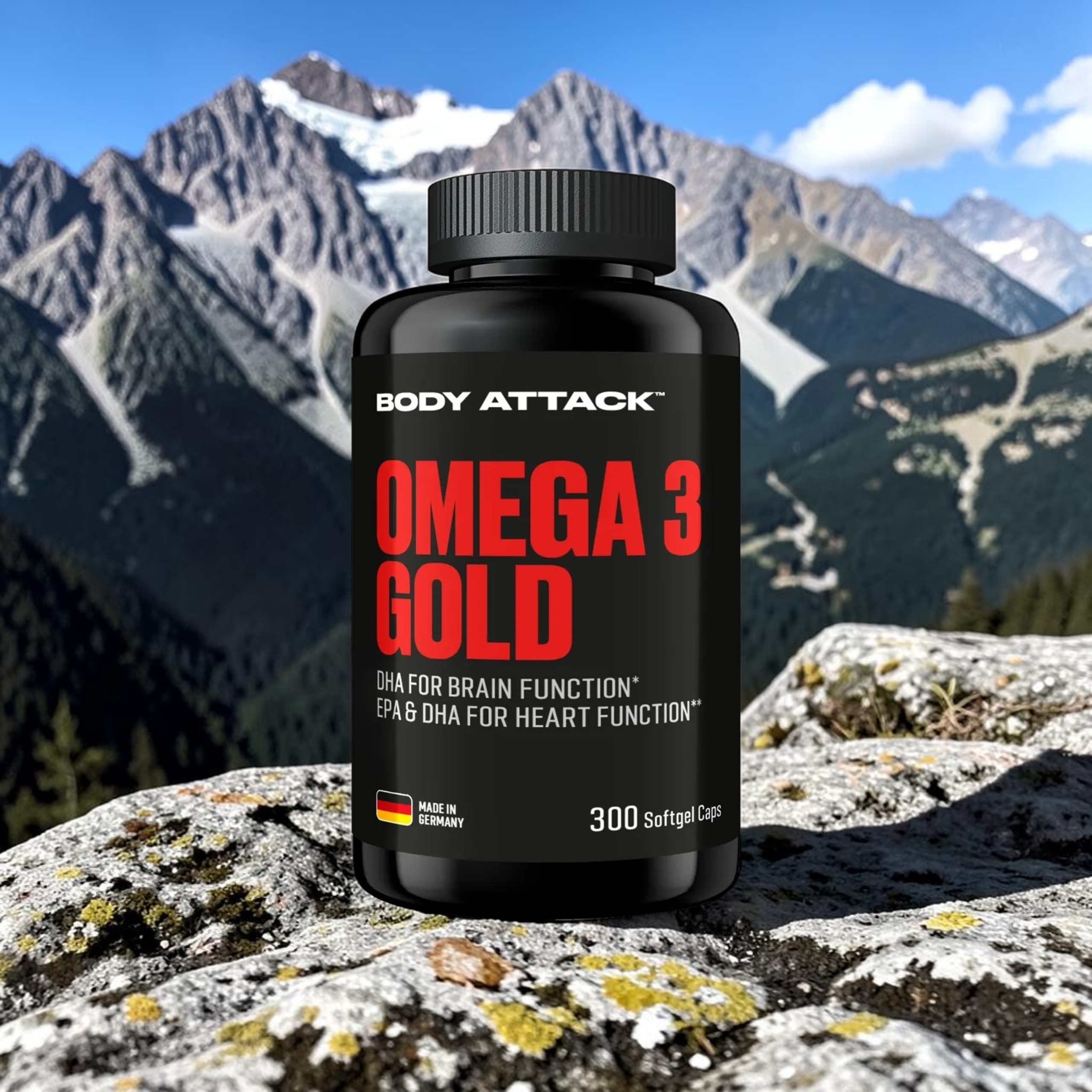 BODY ATTACK - Omega 3 Gold - 2x 300softgels