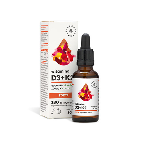 AURA HERBALS Witamina D3 + K2 Forte - 3x 30ml