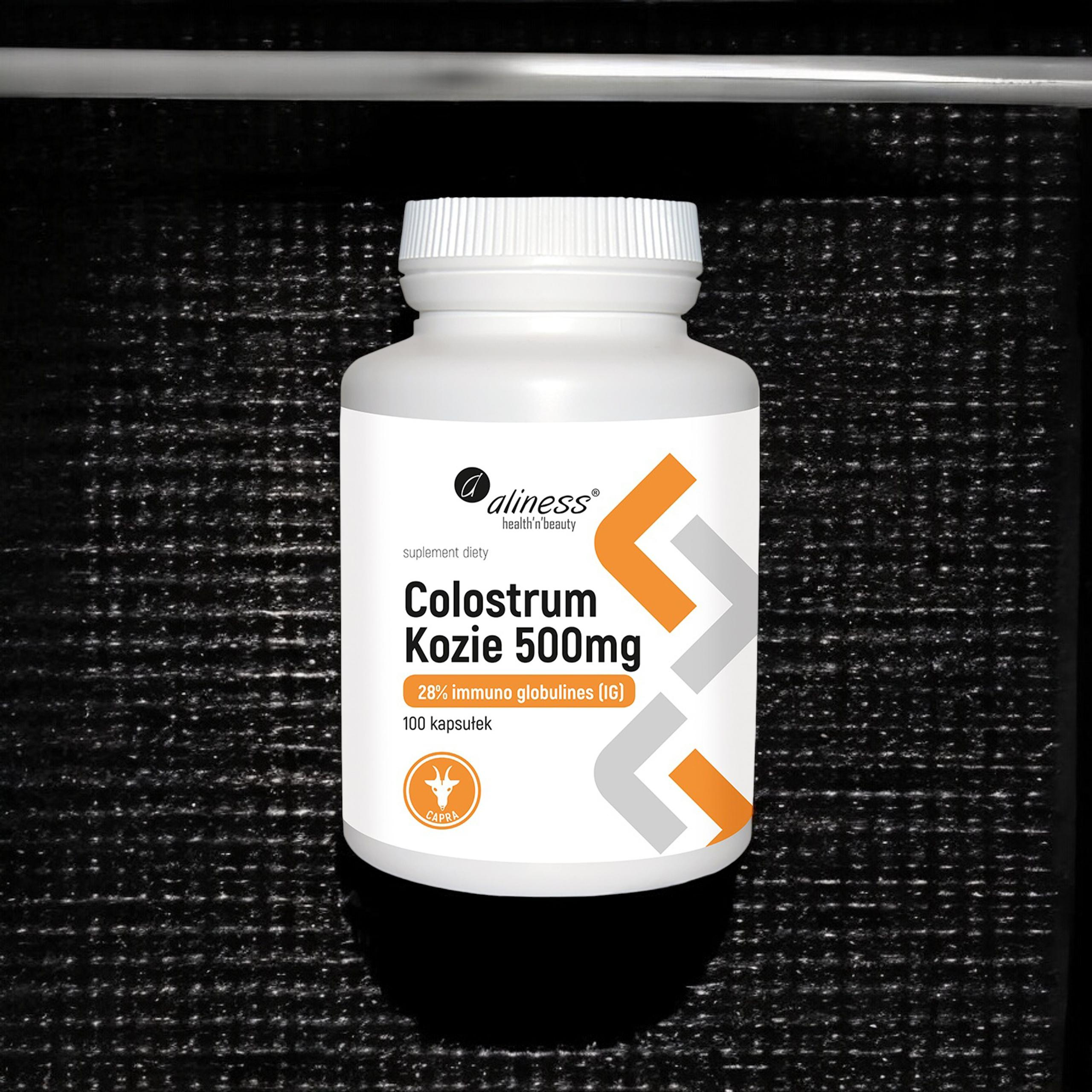 Aliness Colostrum Kozie 500mg - 100caps.