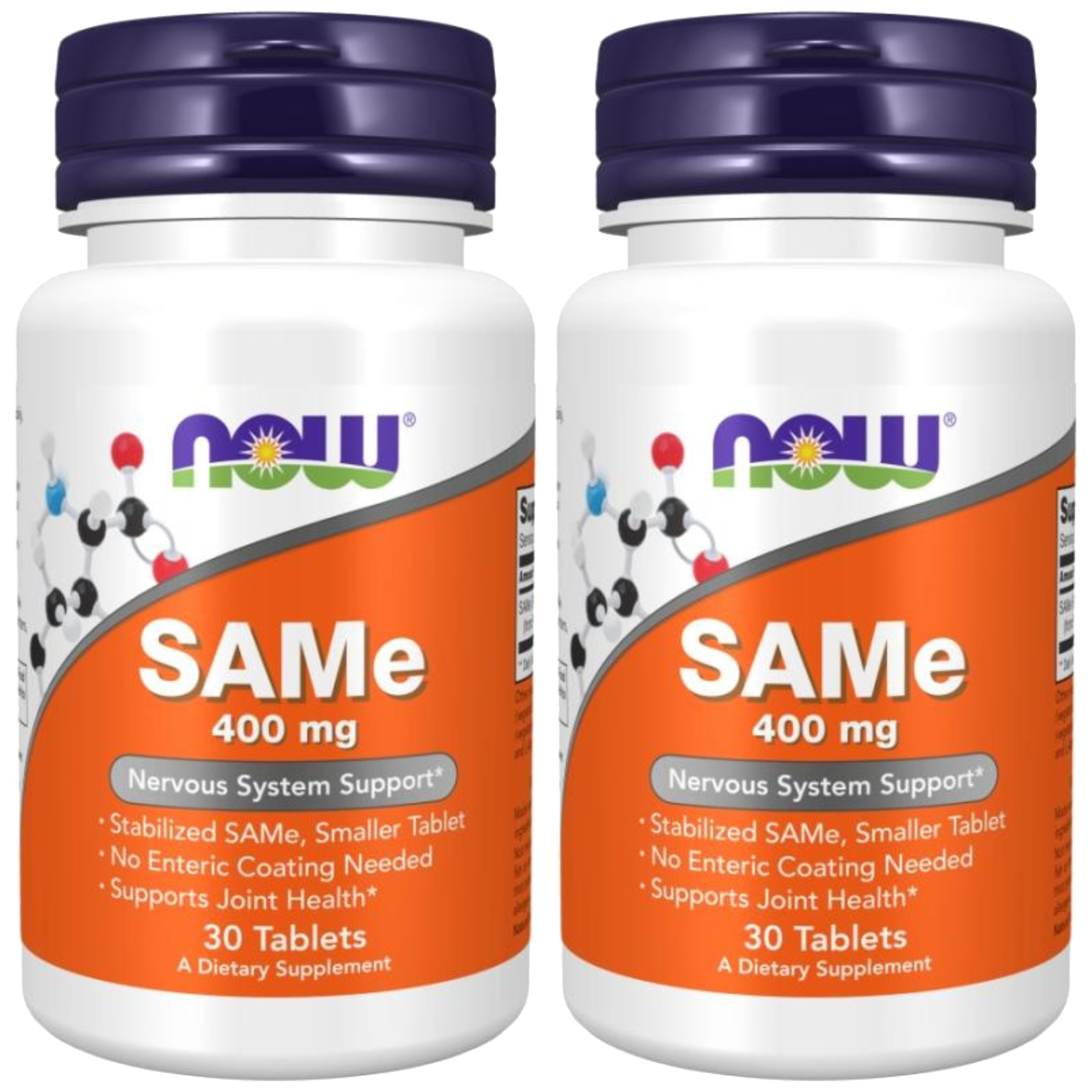 NOW - SAMe S-adenozylo L-metionina - 400mg - 2x 30tabs.