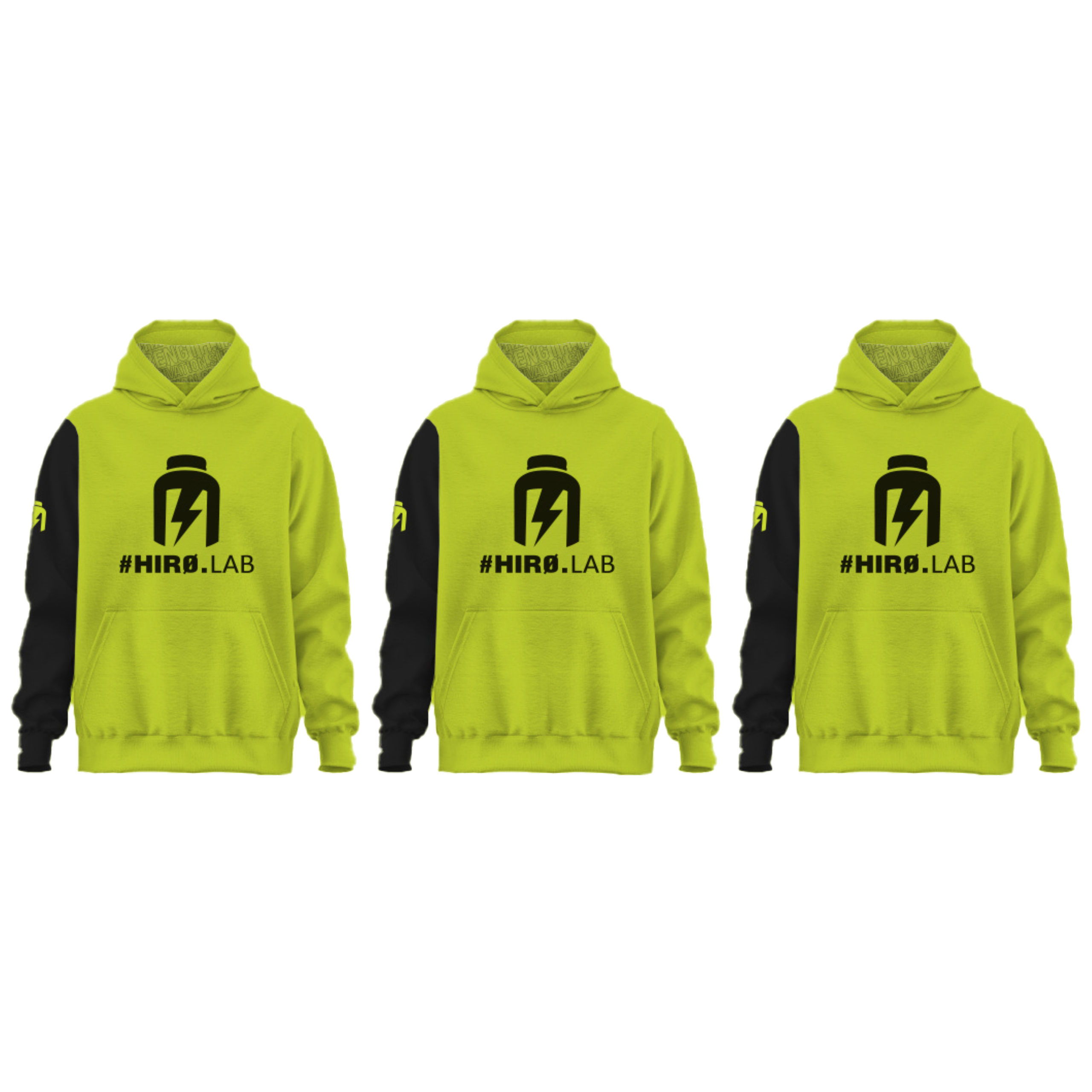 HIRO.LAB Bluza z kapturem HIRO NEE - Zielona - 3x M