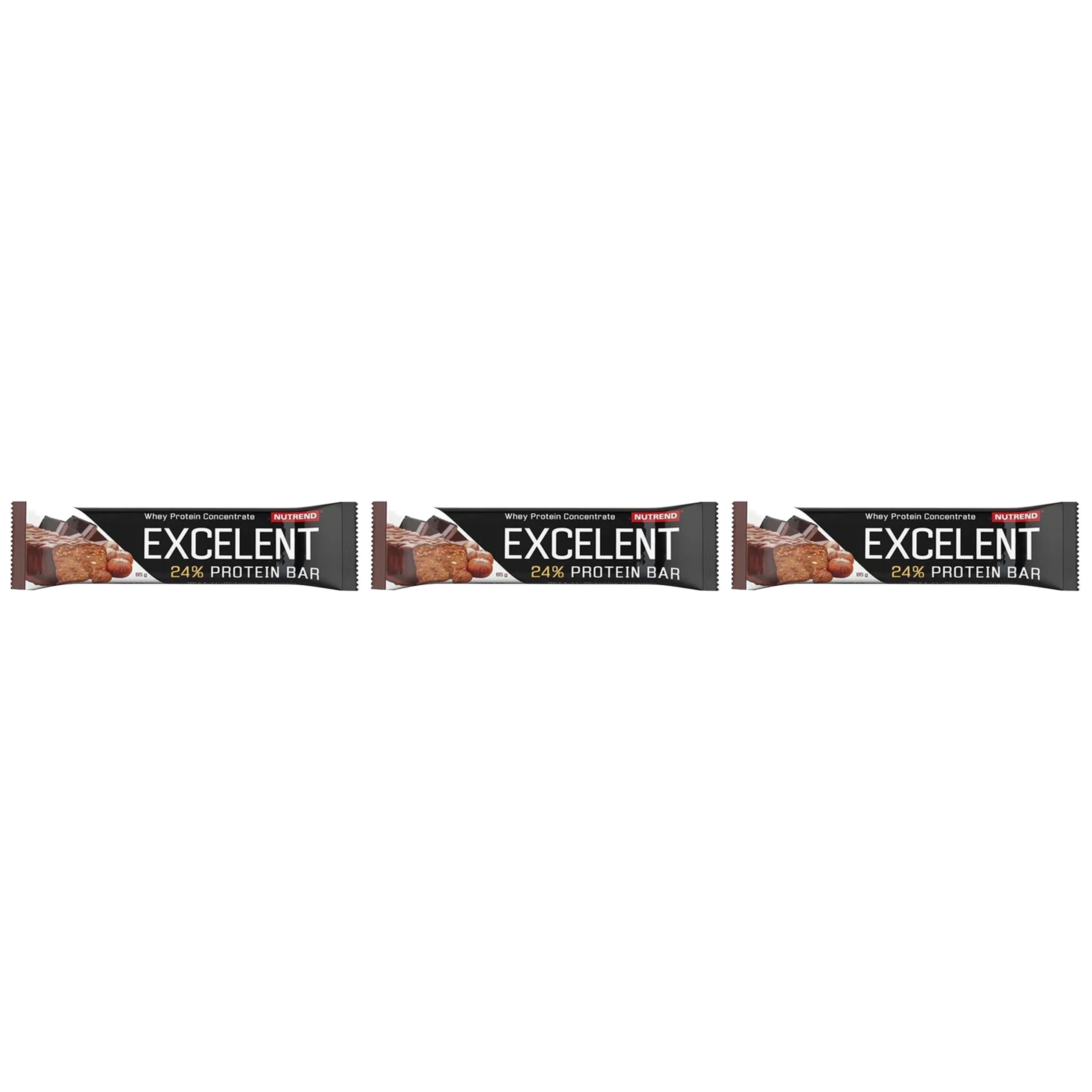 NUTREND Excelent Protein Bar - 3x 85g - Baton Białkowy