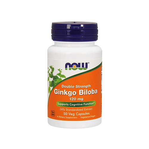 NOW Ginkgo Biloba Double Strenght - 3x 50vcaps.