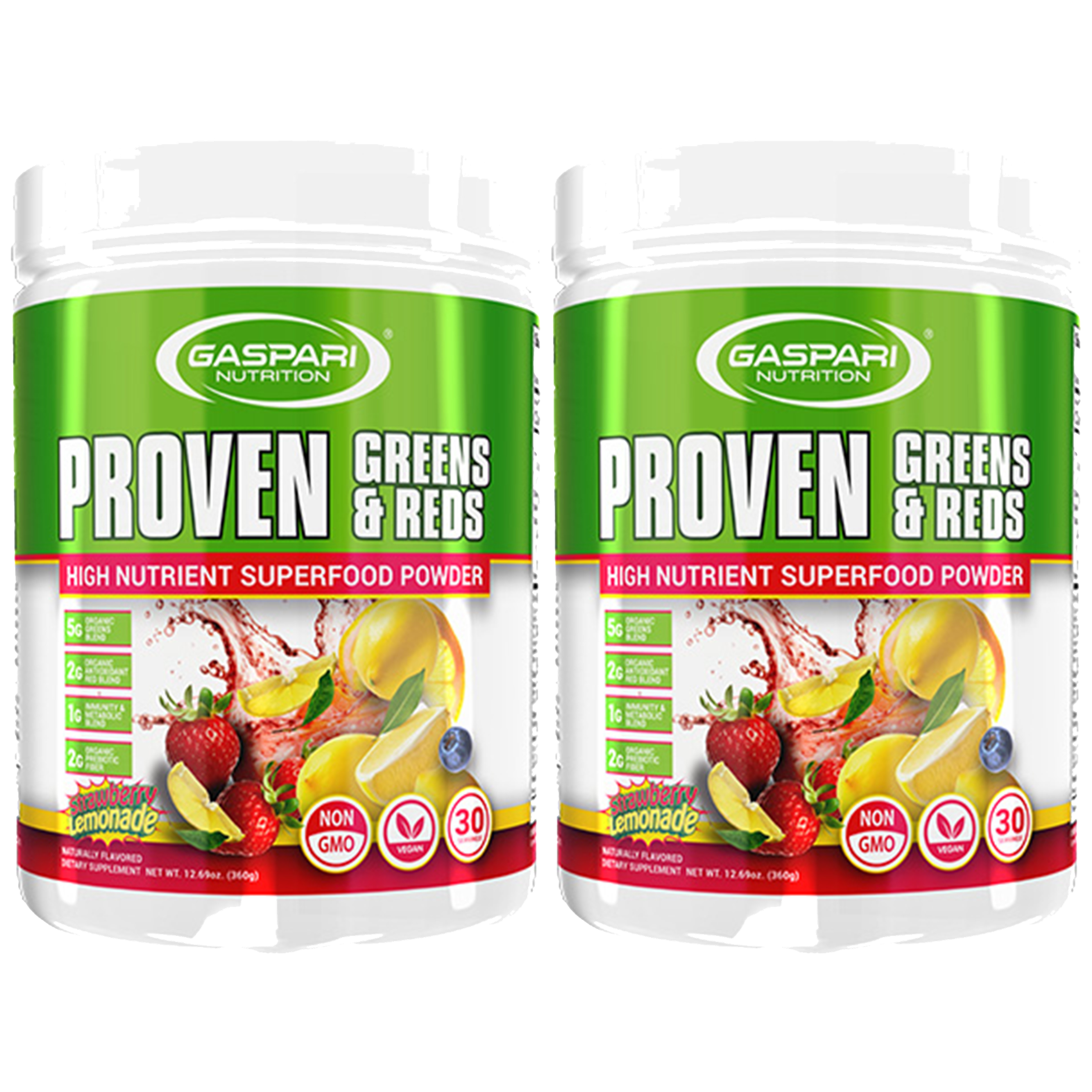 GASPARI NUTRITION Proven Greens & Reds - 2x 360g