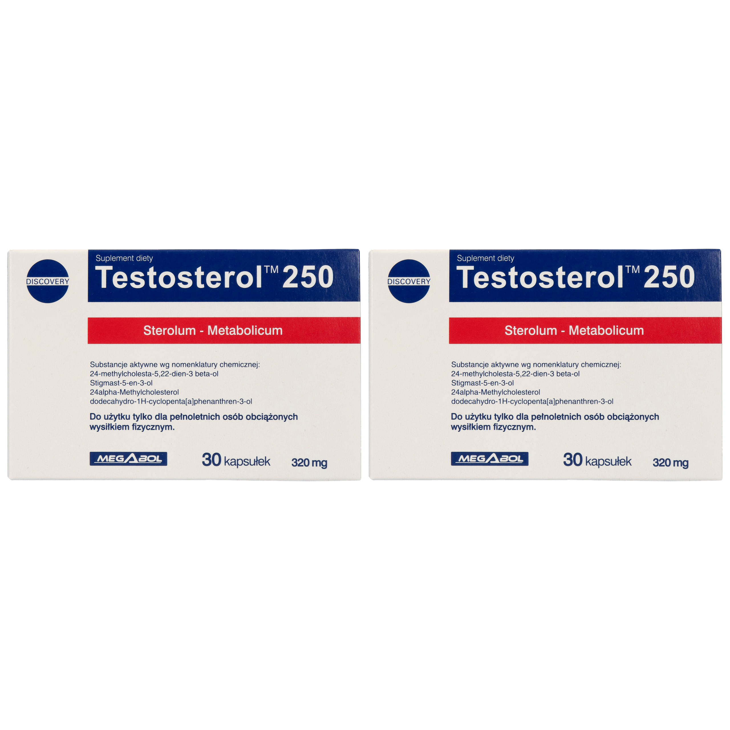 MEGABOL Testosterol 250 - 2x 30caps
