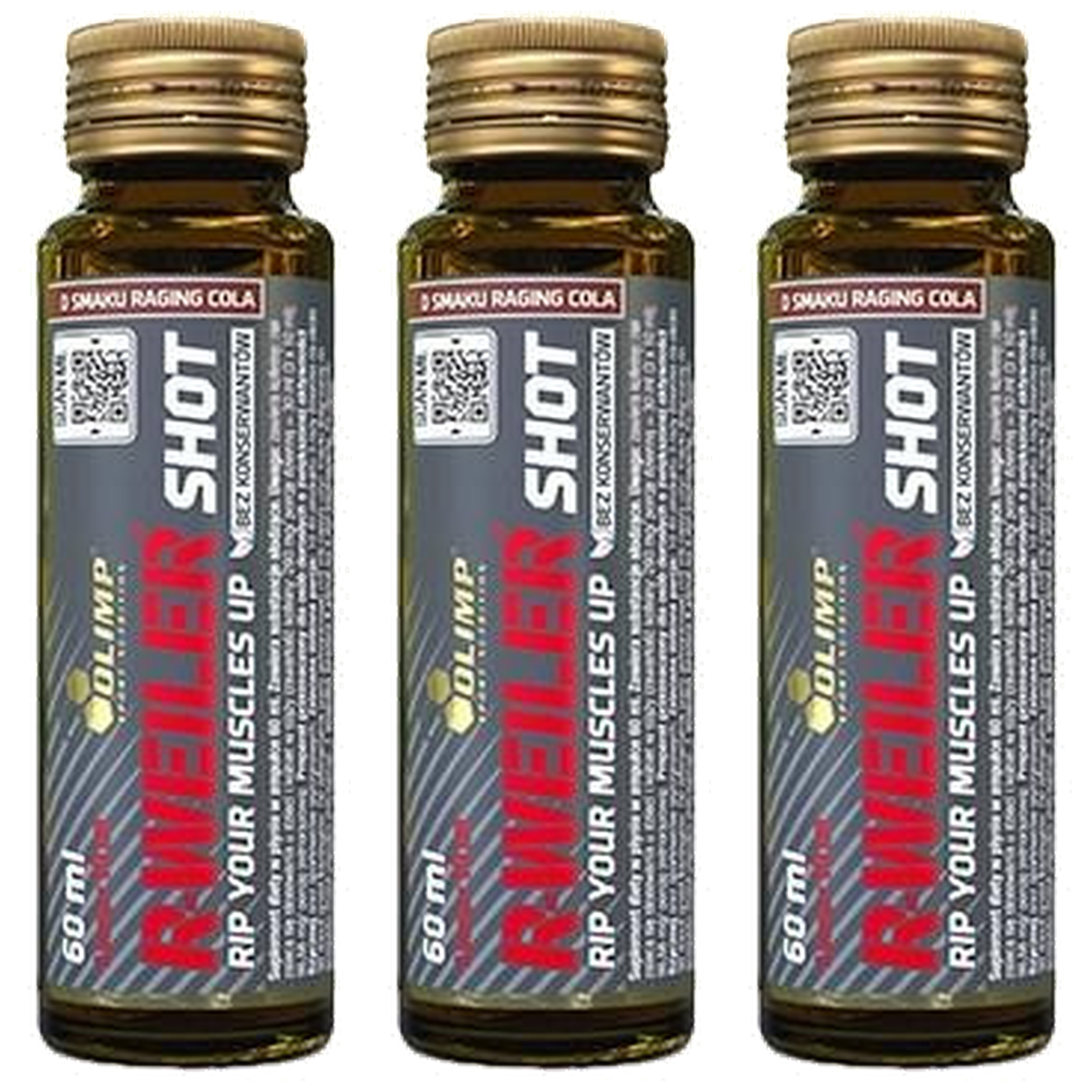 OLIMP - R-Weiler Shot SOK Szklana Amp - 3x 60ml - Fruit & Mint