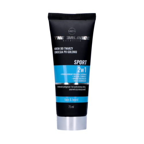 THE BALANCE COSMETICS - Krem do twarzy i emulsja po goleniu 2w1 Sport - 3x 75ml