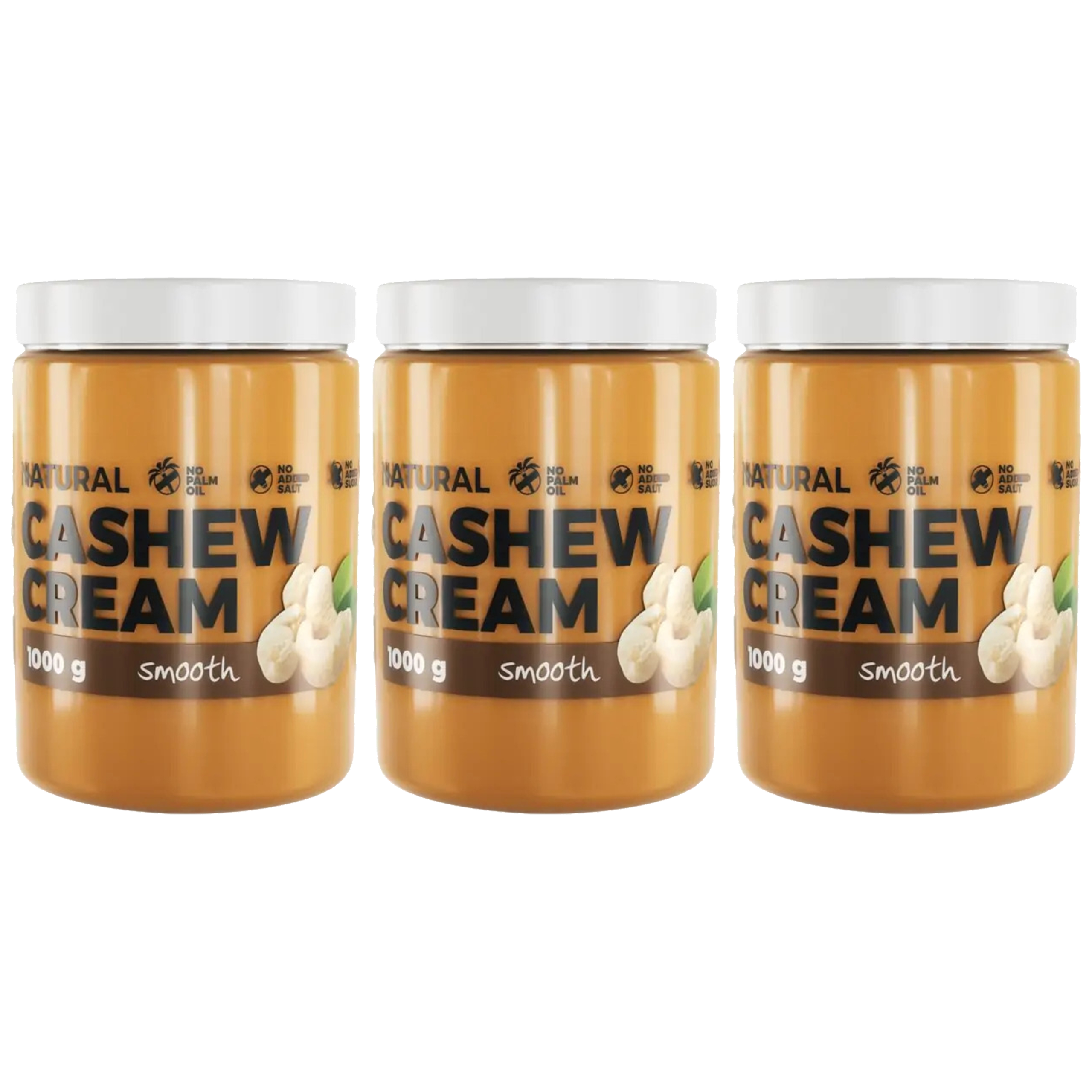 7 NUTRITION Cashew Cream Natural - 3x 1000g - Smooth