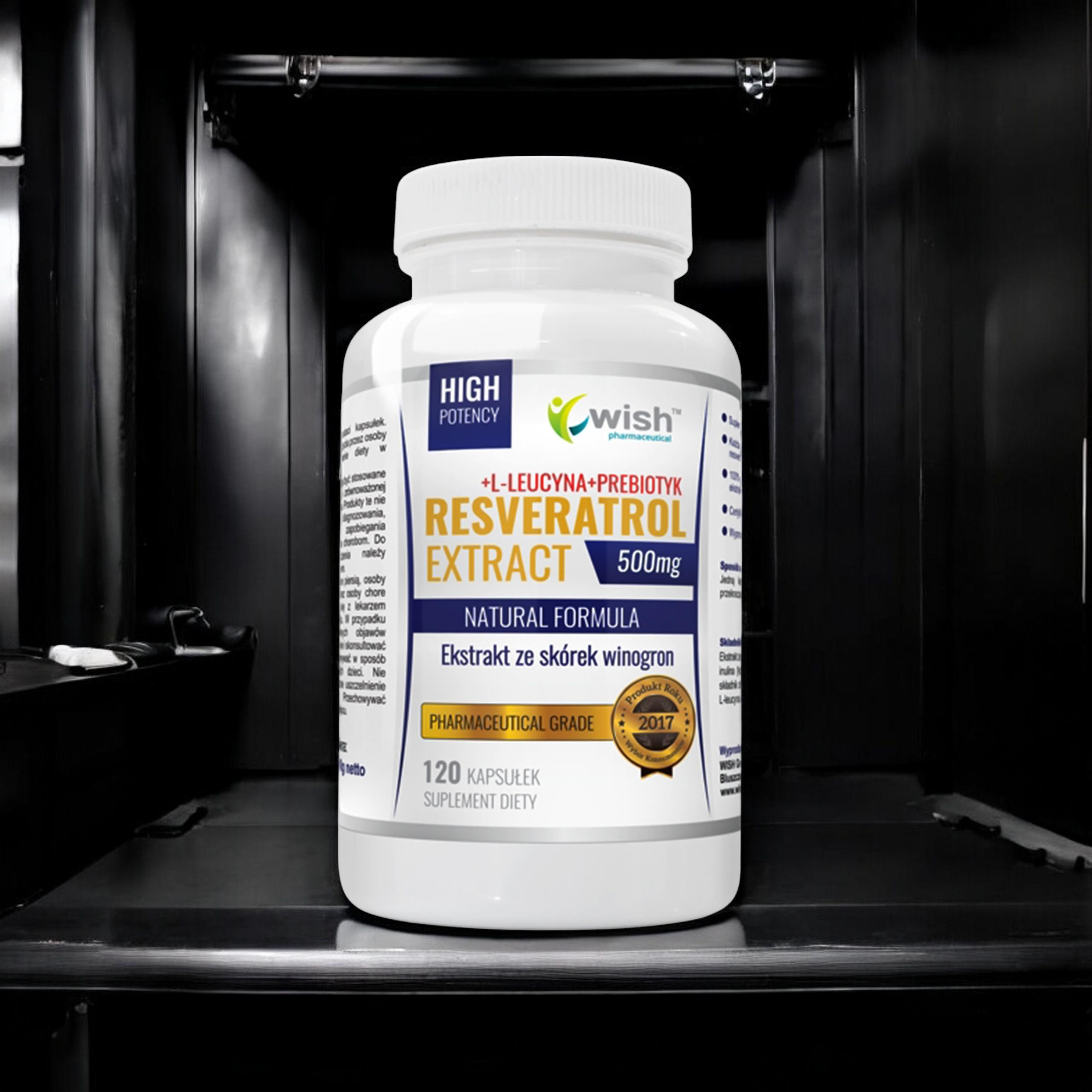 WISH Pharmaceutical Resveratrol Extract 500mg - 120caps