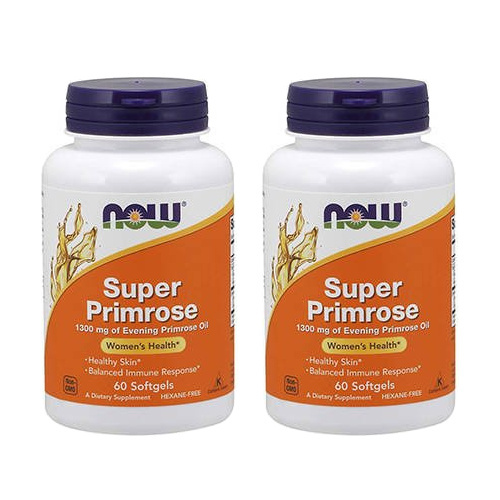NOW Super Primrose - 60softgels. - 2x Olej z Wiesiołka Dwuletniego