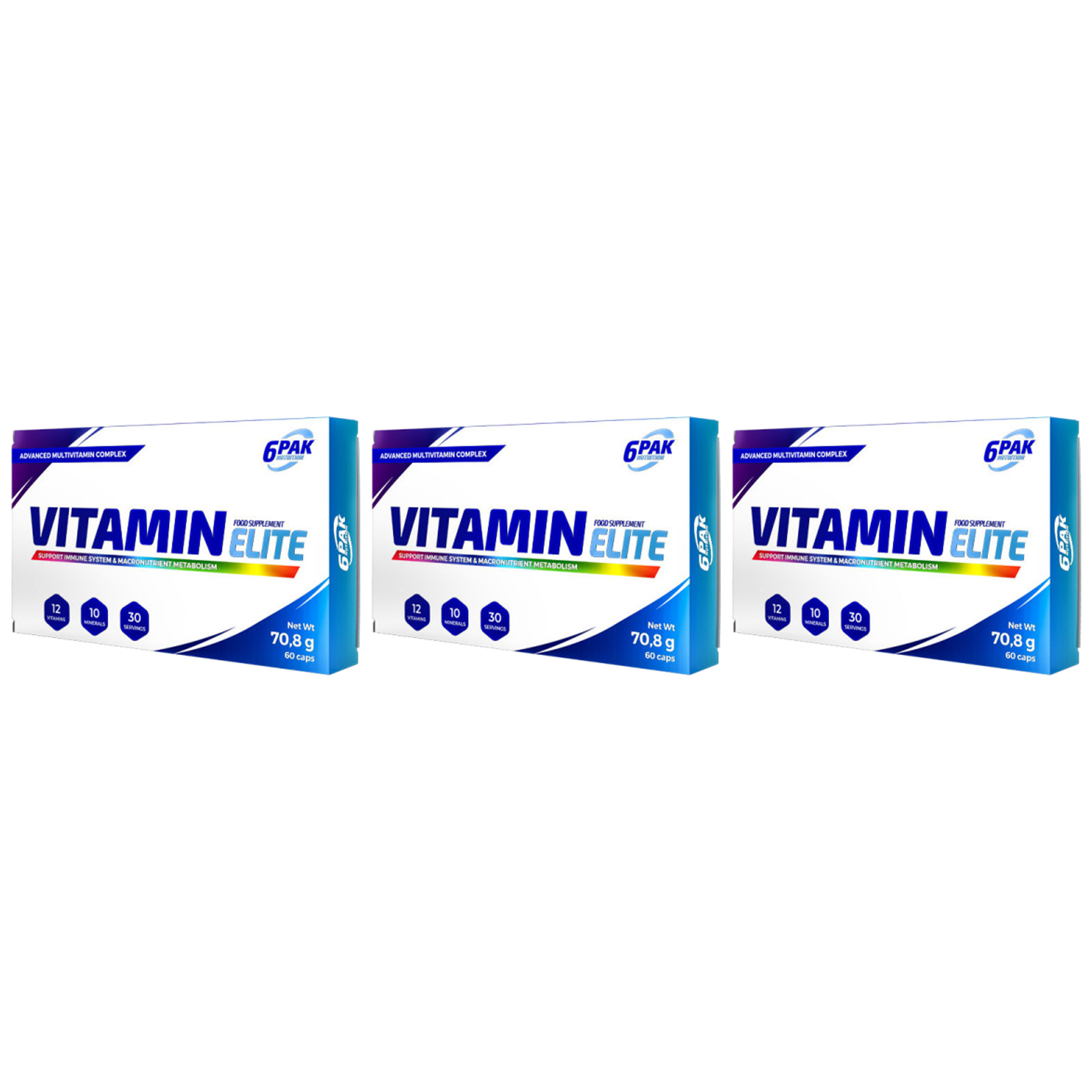 6PAK Vitamin Elite - 3x 60caps