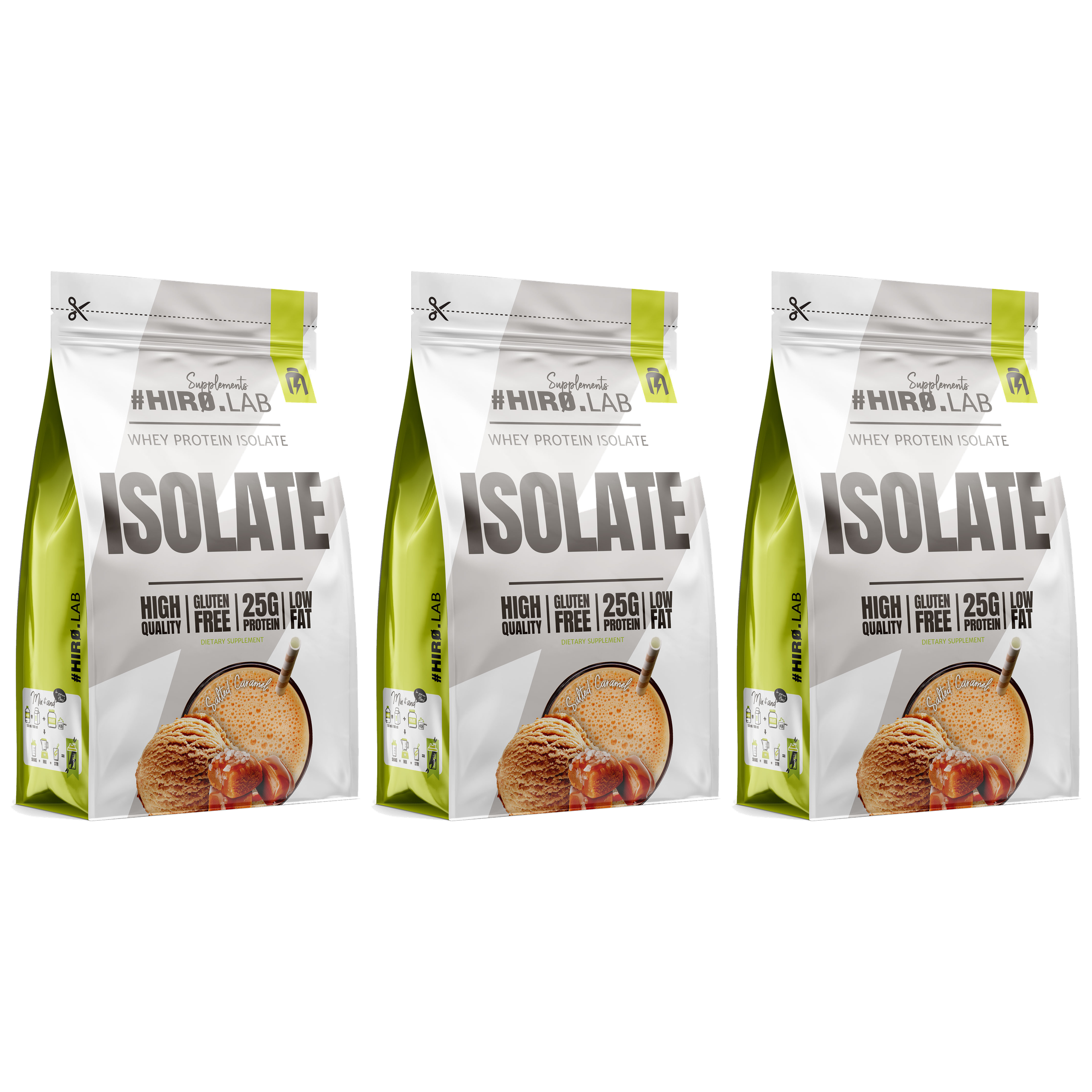 HIRO.LAB Whey Protein Isolate - 3x 700g