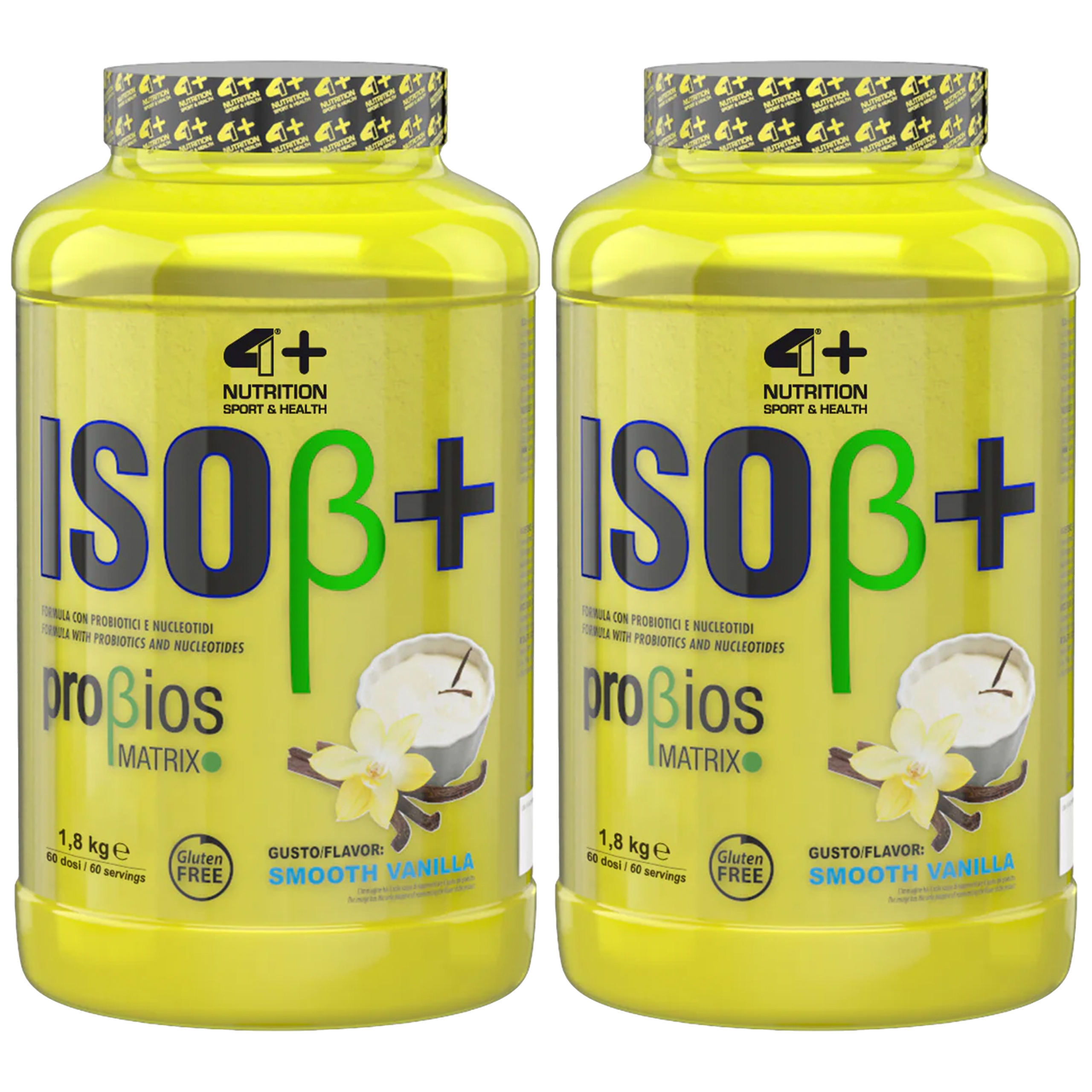 4+ NUTRITION ISO+ Probiotics - 2x 1800g