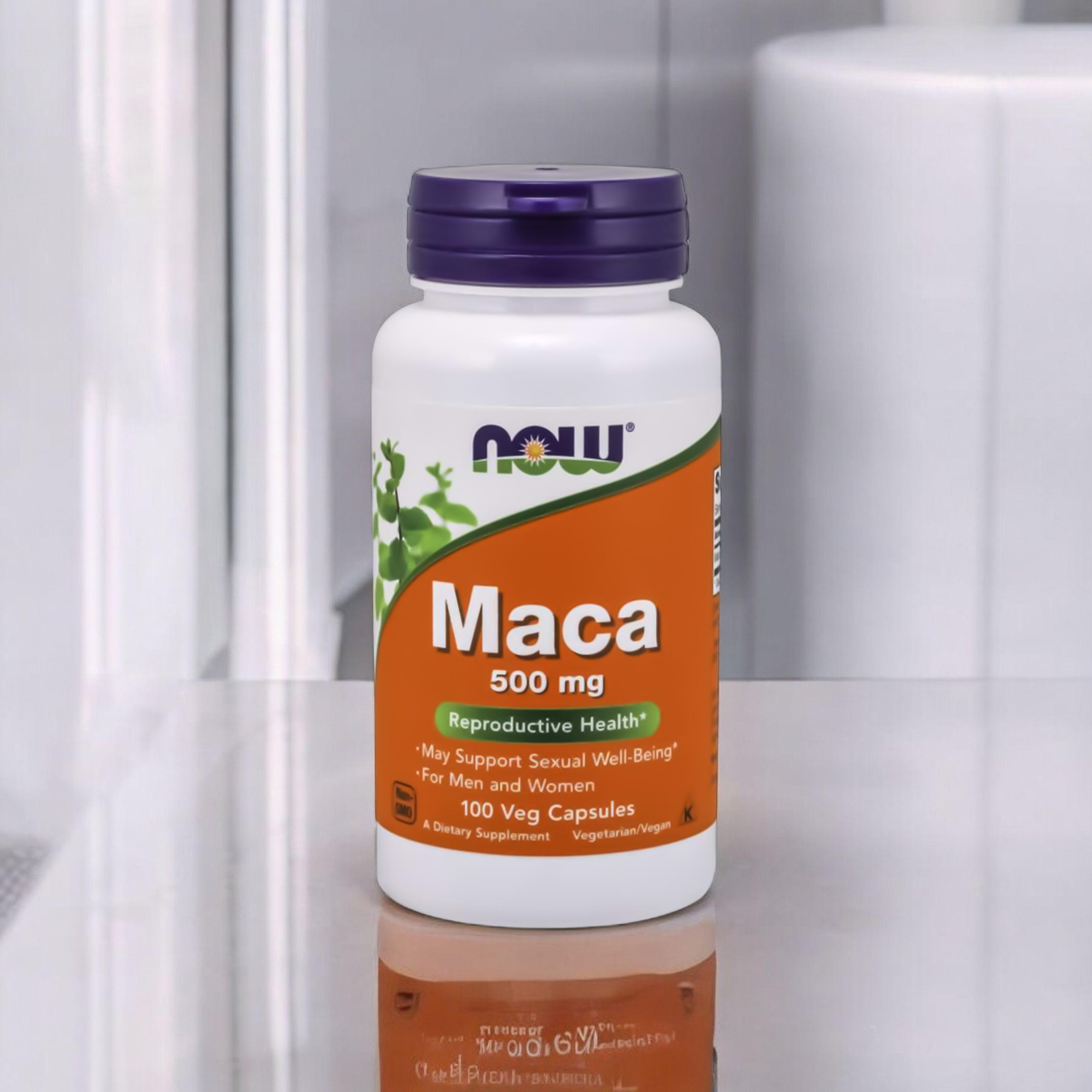 NOW Maca 500mg - 3x 100vcaps