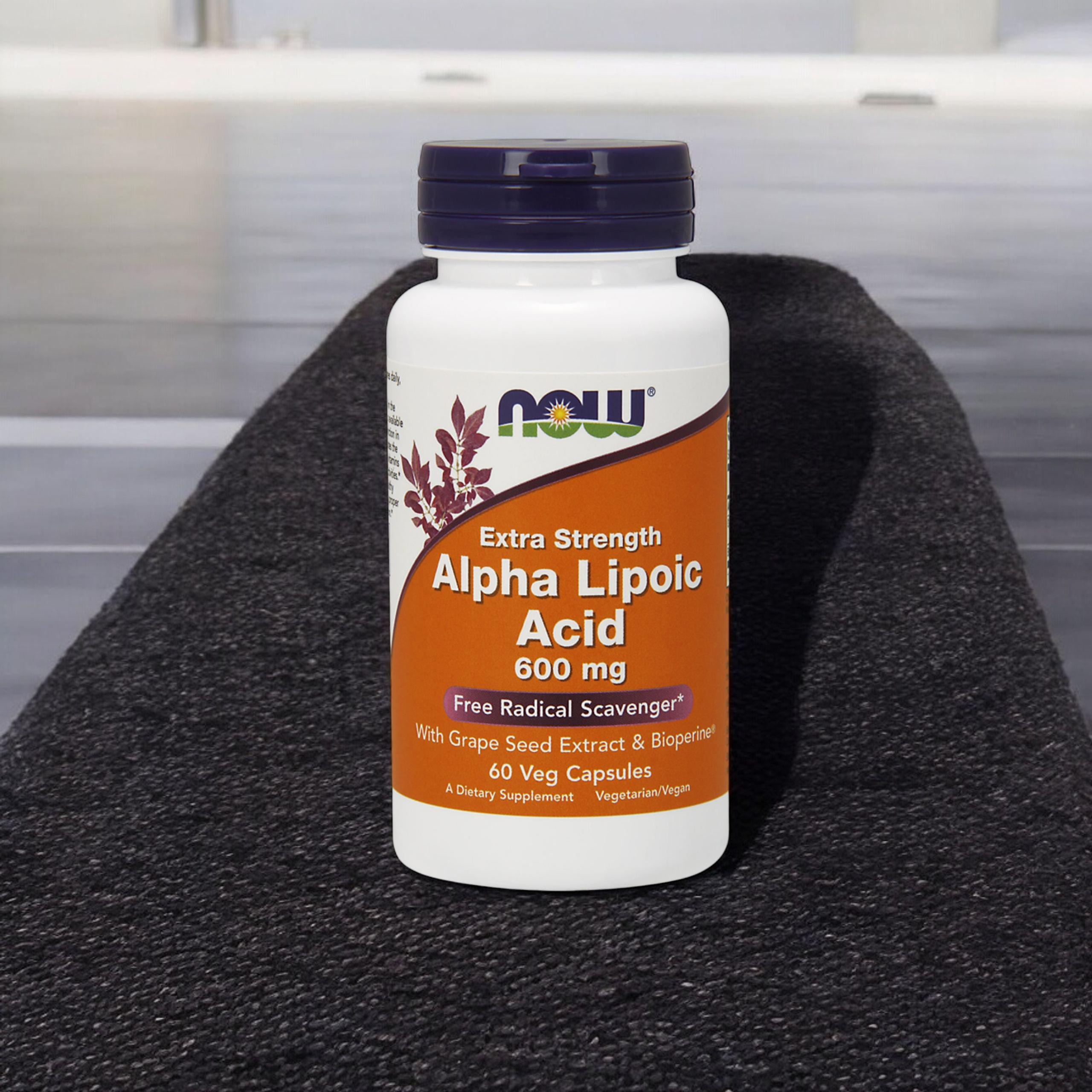 NOW Alpha Lipoic Acid 600mg - 2x 60vegcaps.