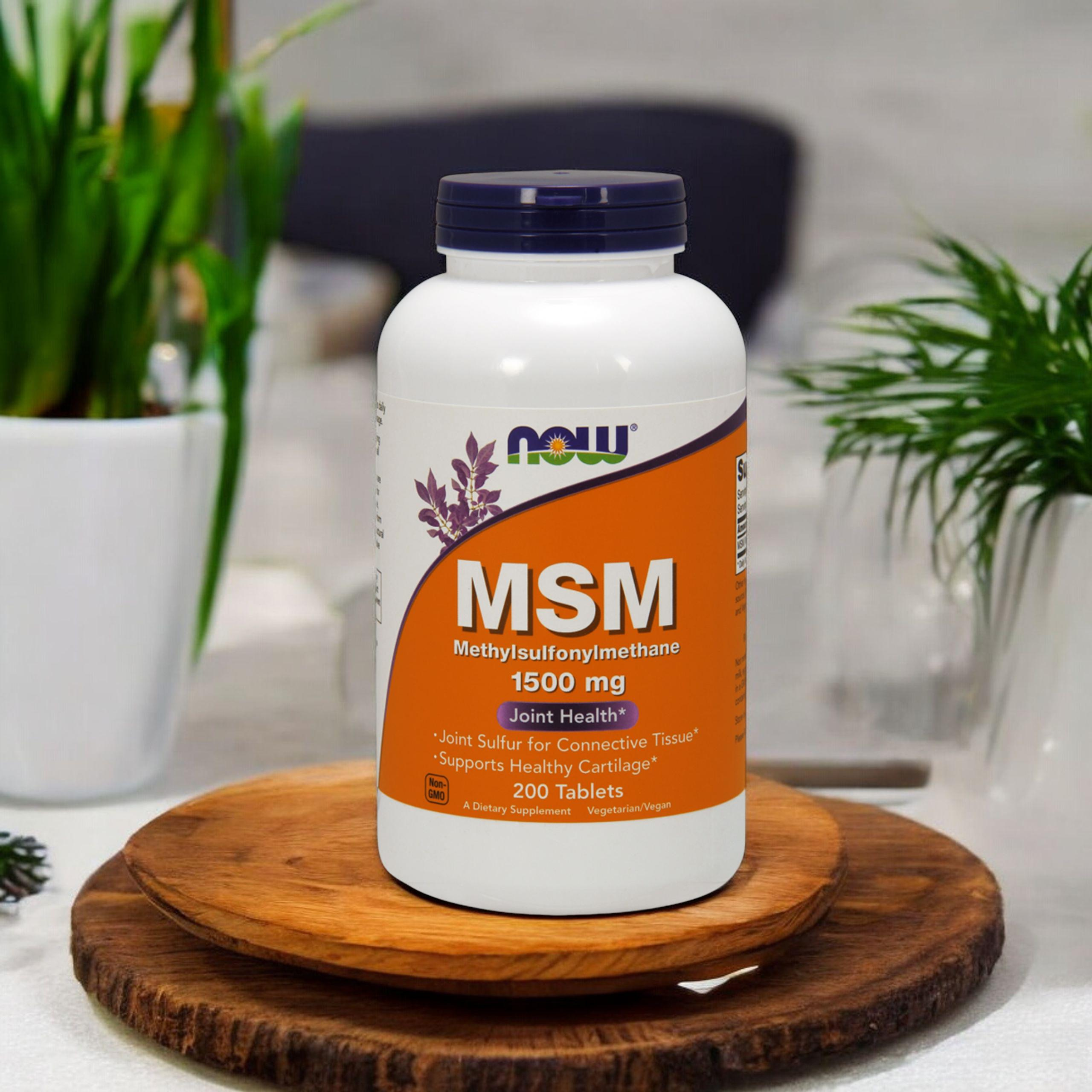 NOW MSM 1500mg - 3x 200tabs