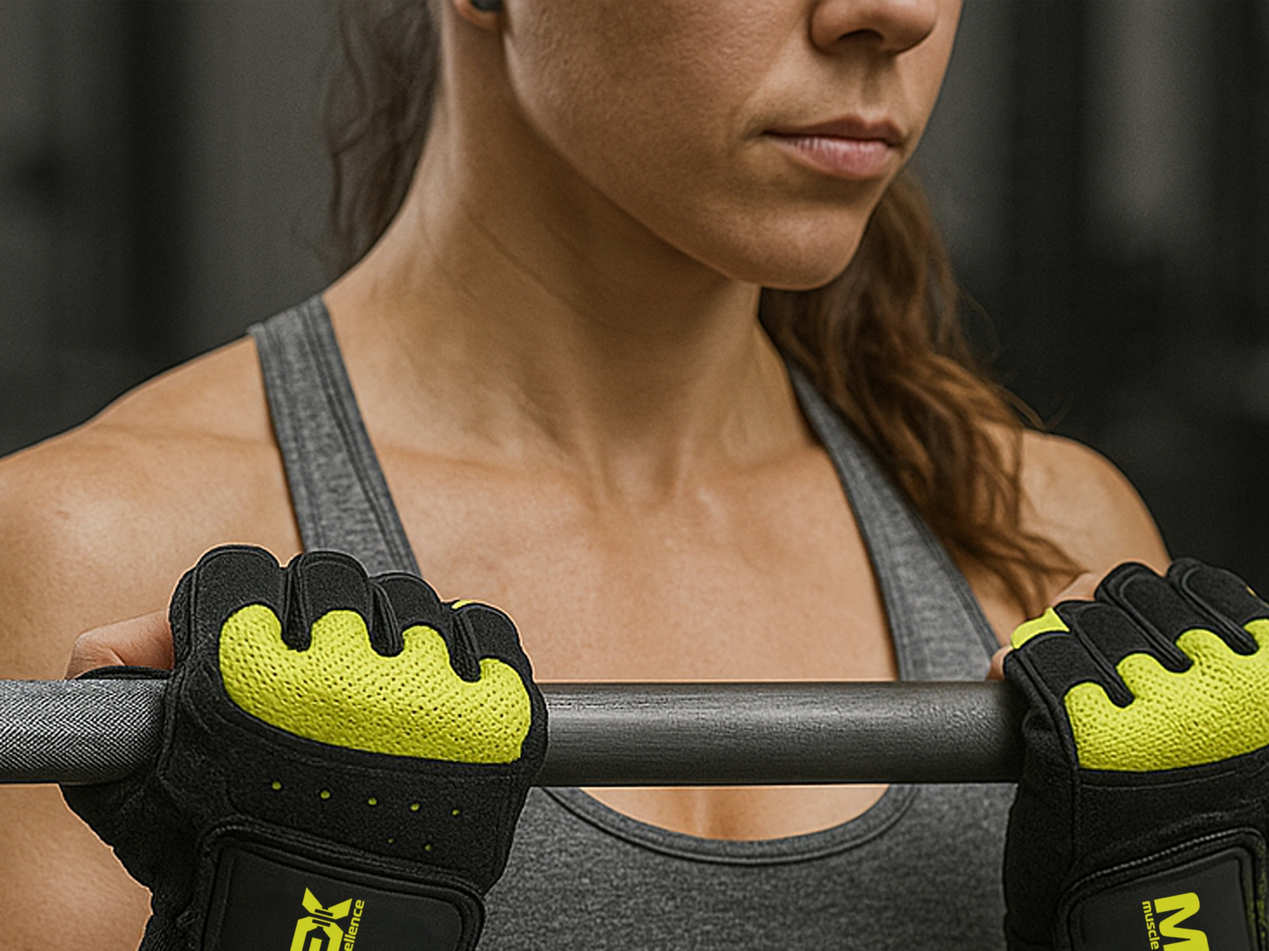 MEX W‑FIT Rękawice Damskie – Green — zestaw 2x