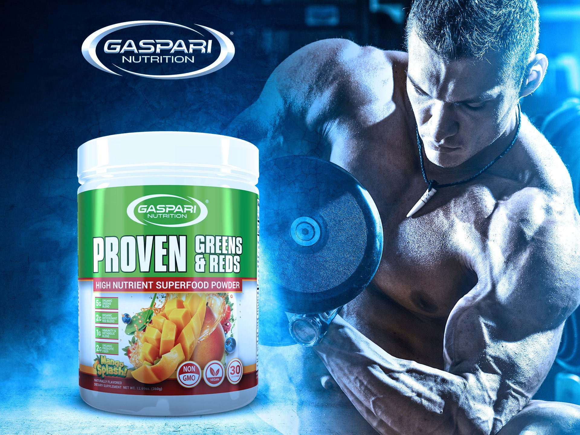GASPARI NUTRITION Proven Greens & Reds - 2x 360g