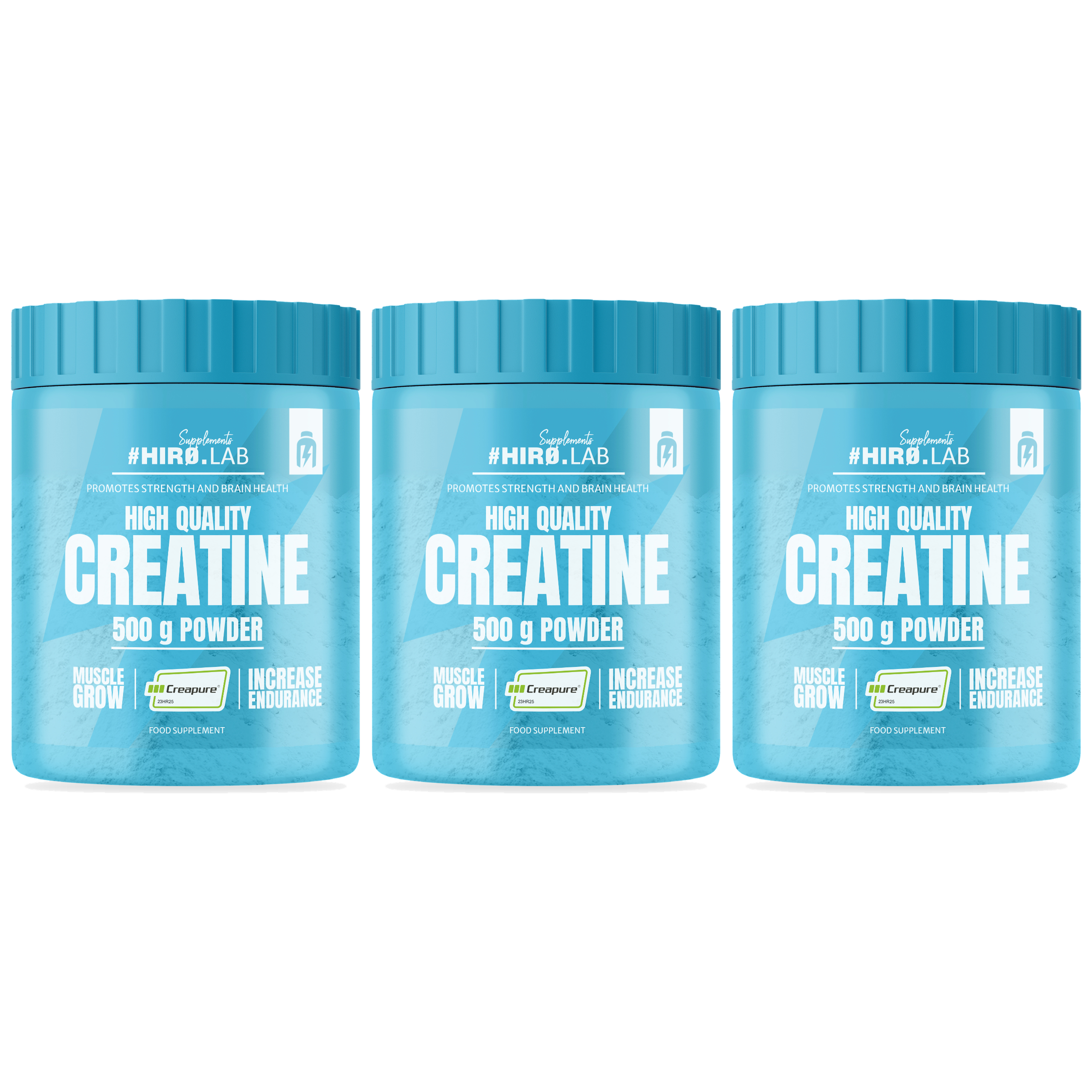 HIRO.LAB - Creapure - 3x 500g - Unflavored