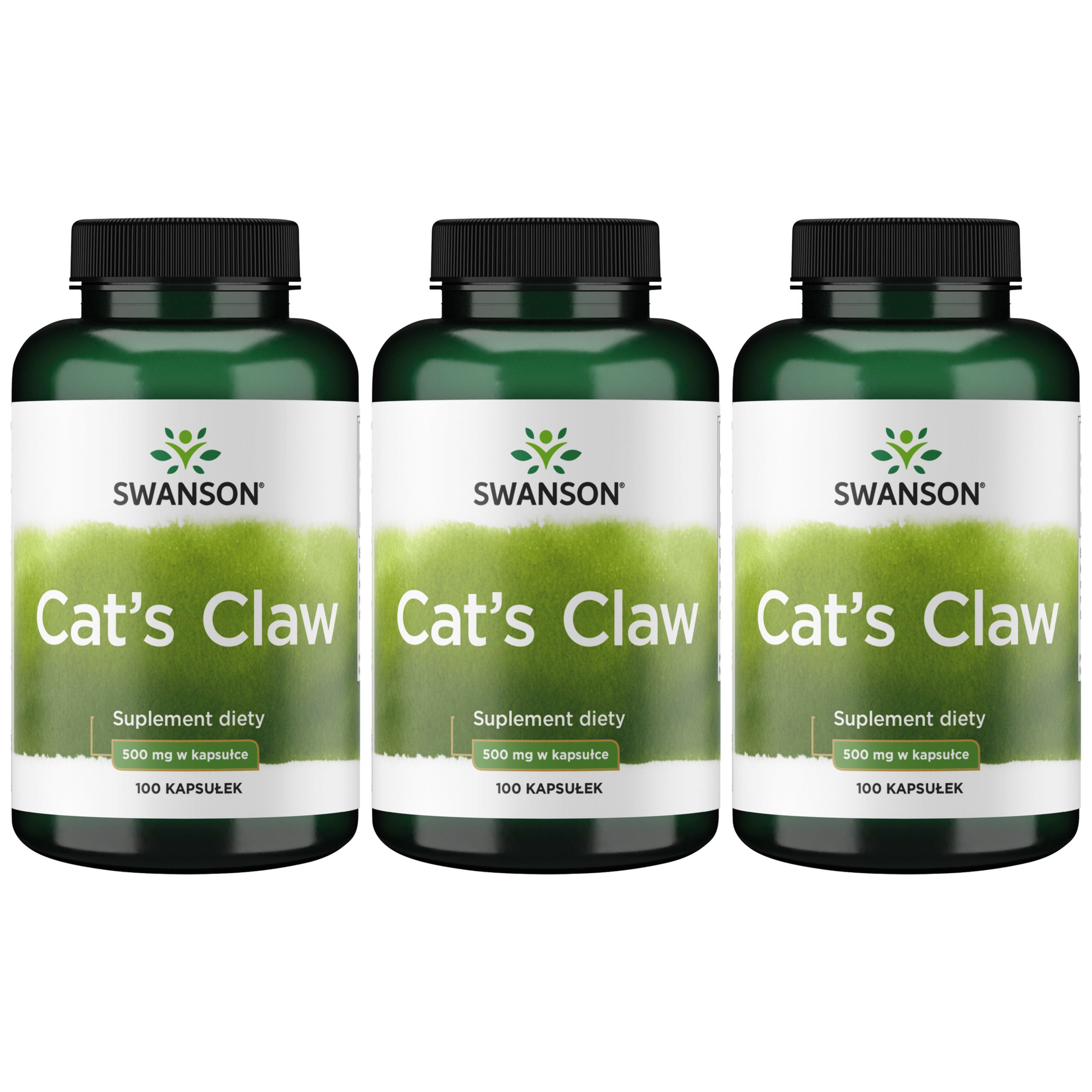 SWANSON Cat's Claw 500mg - 3x 100caps (Koci Pazur)