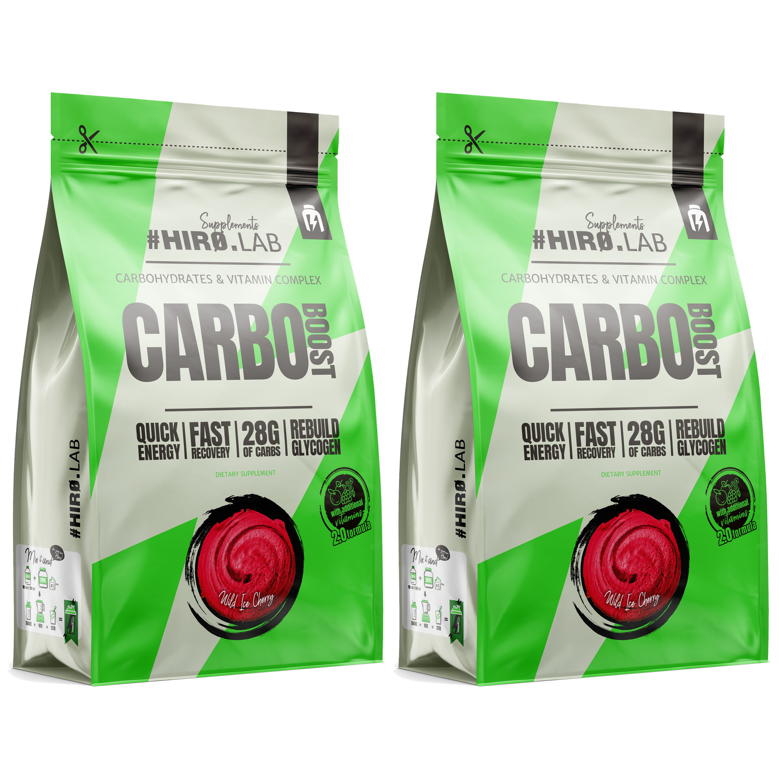 HIRO.LAB Carbo Boost - 2x 1000g