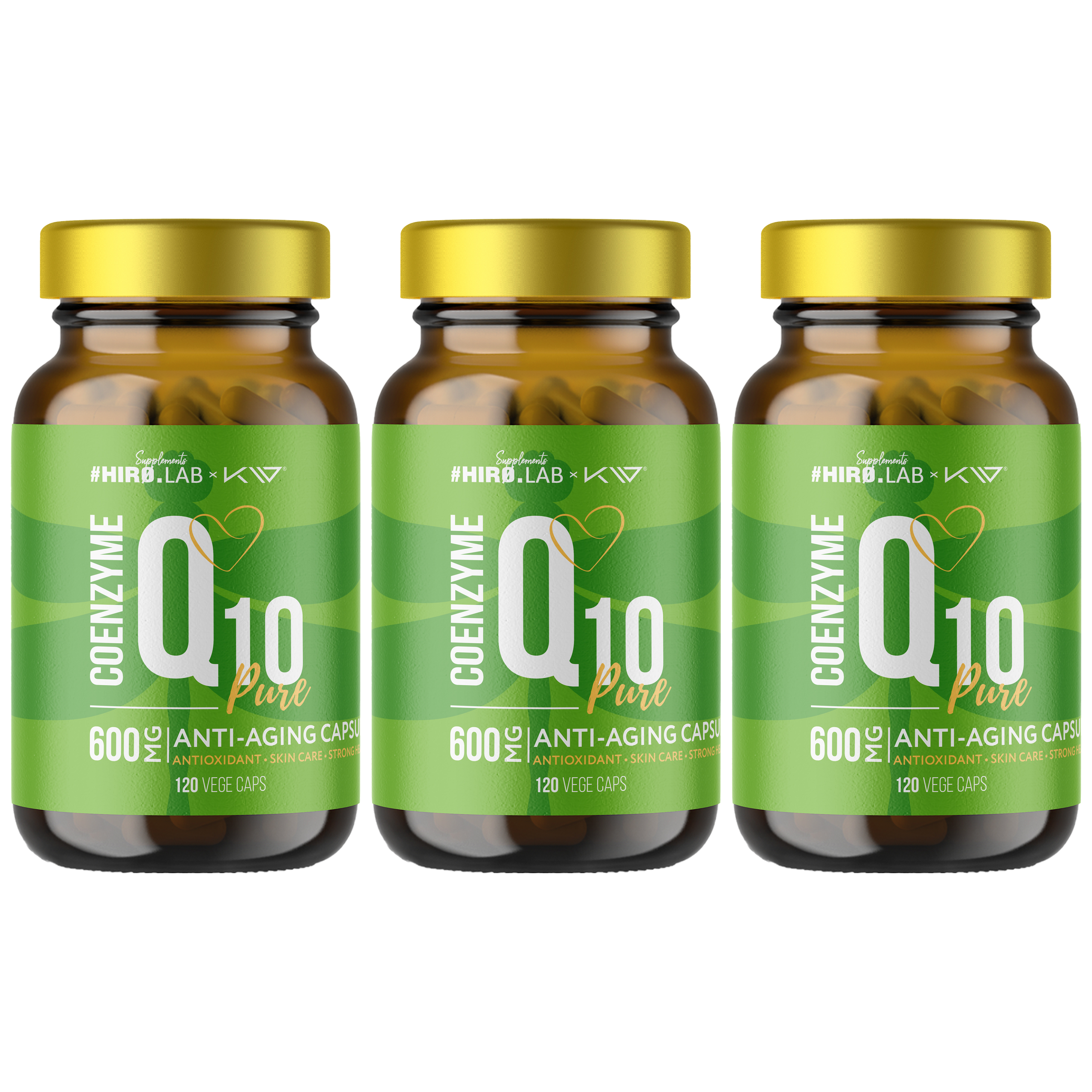 HIRO.LAB x Kamila Wybrańczyk Coenzyme Q10 600mg -3x 120vcaps. - Koenzym Q10
