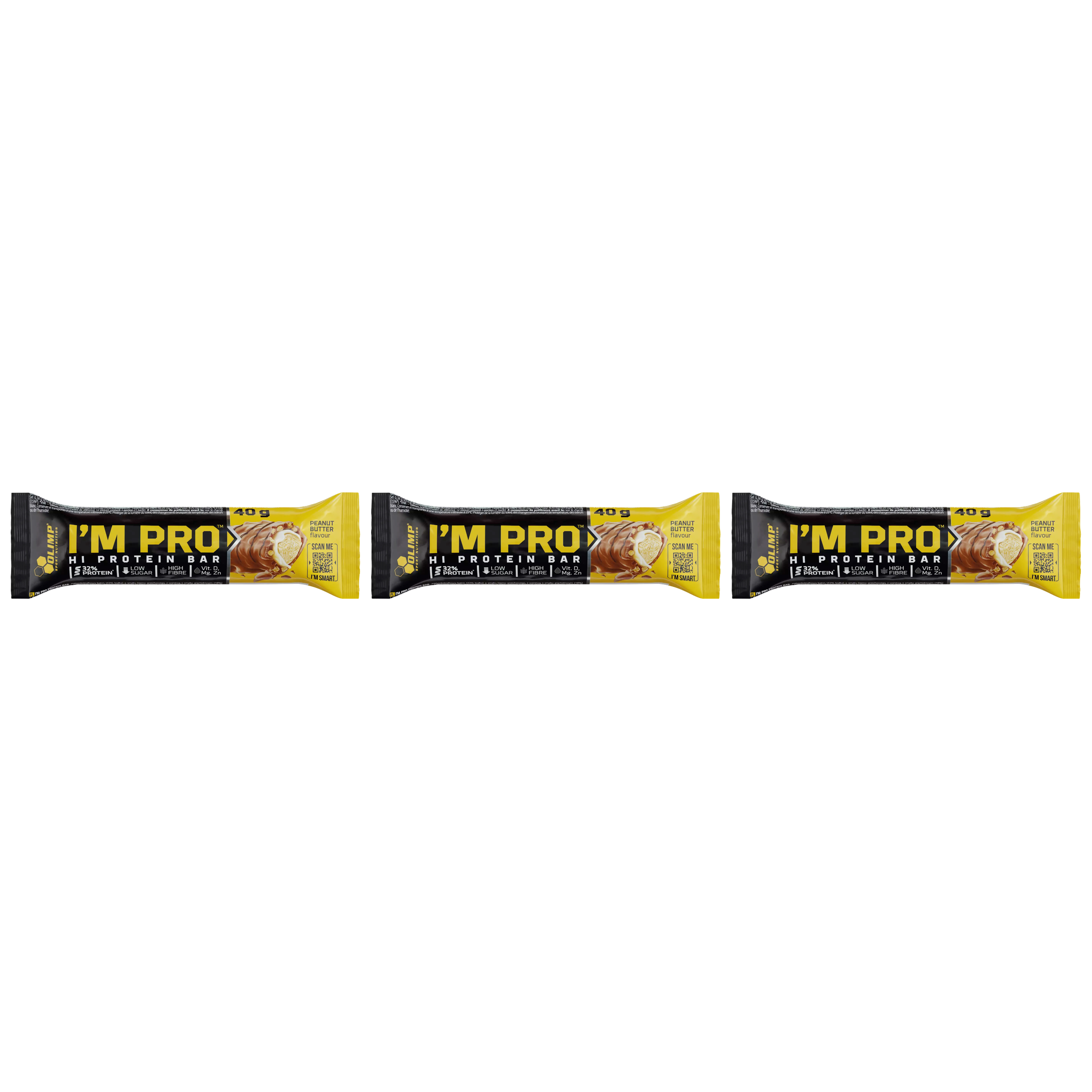 OLIMP I'm PRO Hi Protein Bar - 3x 40g - Baton białkowy