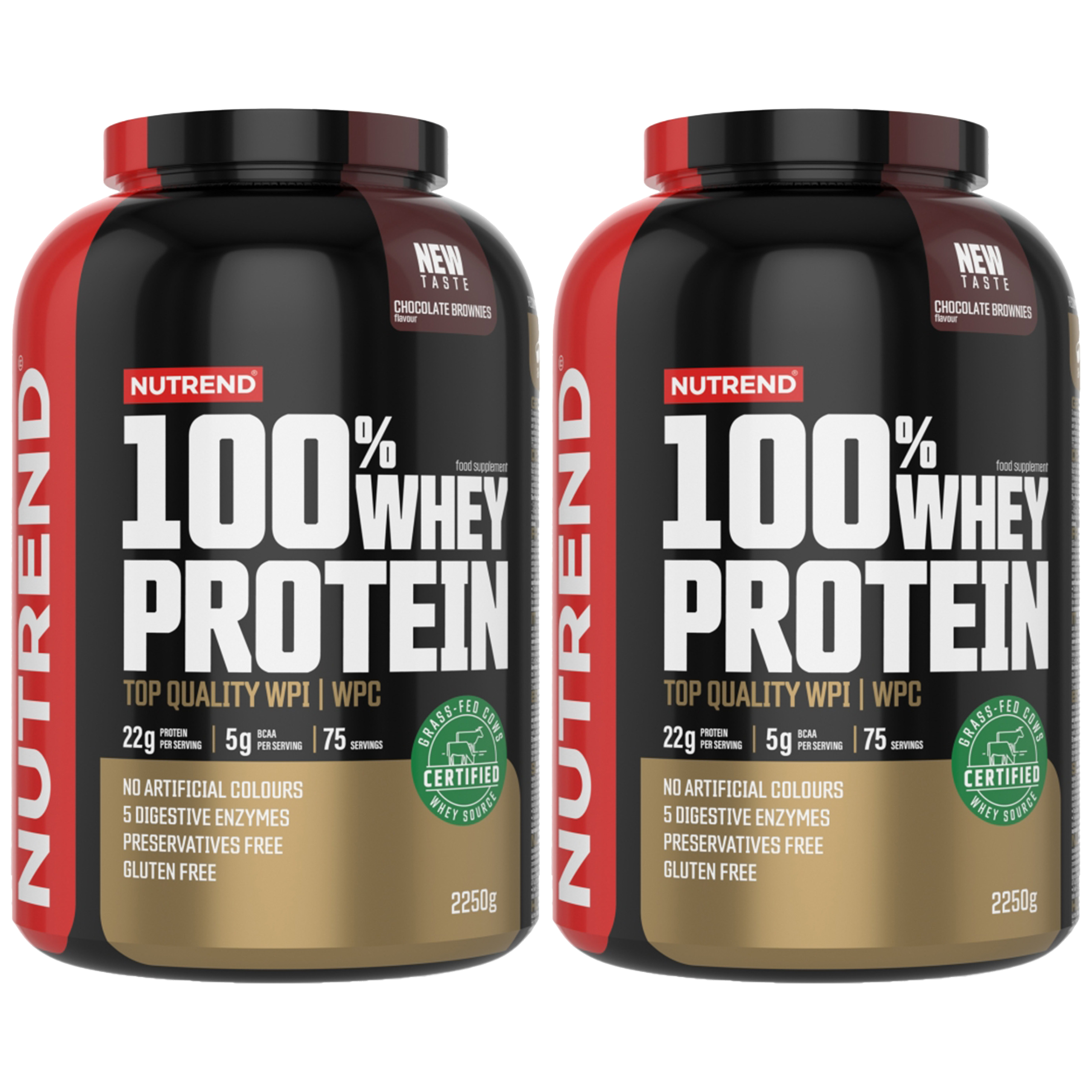 NUTREND 100% Whey Protein - 2x 2250g