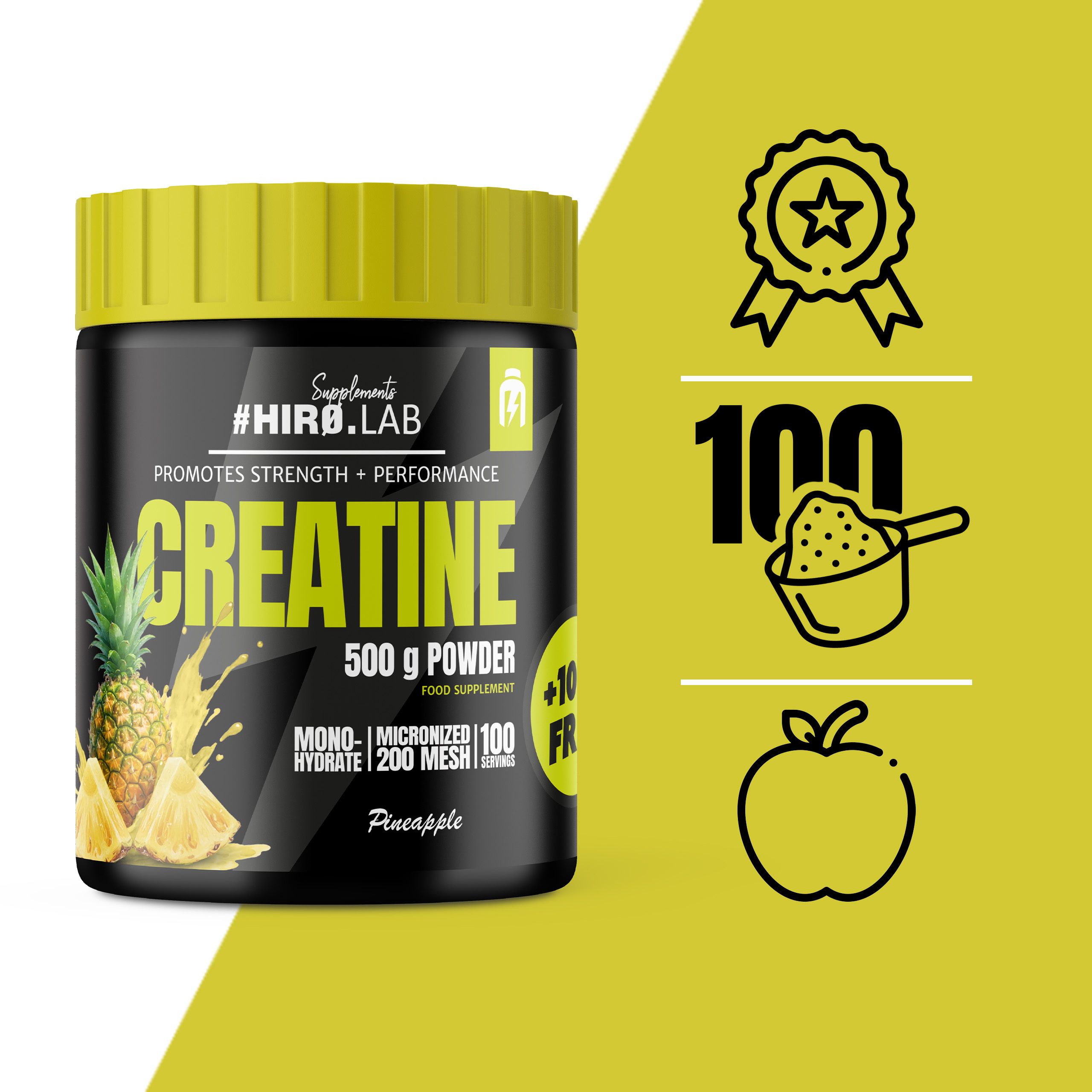 HIRO.LAB Creatine - 2x 500g + 100g FREE