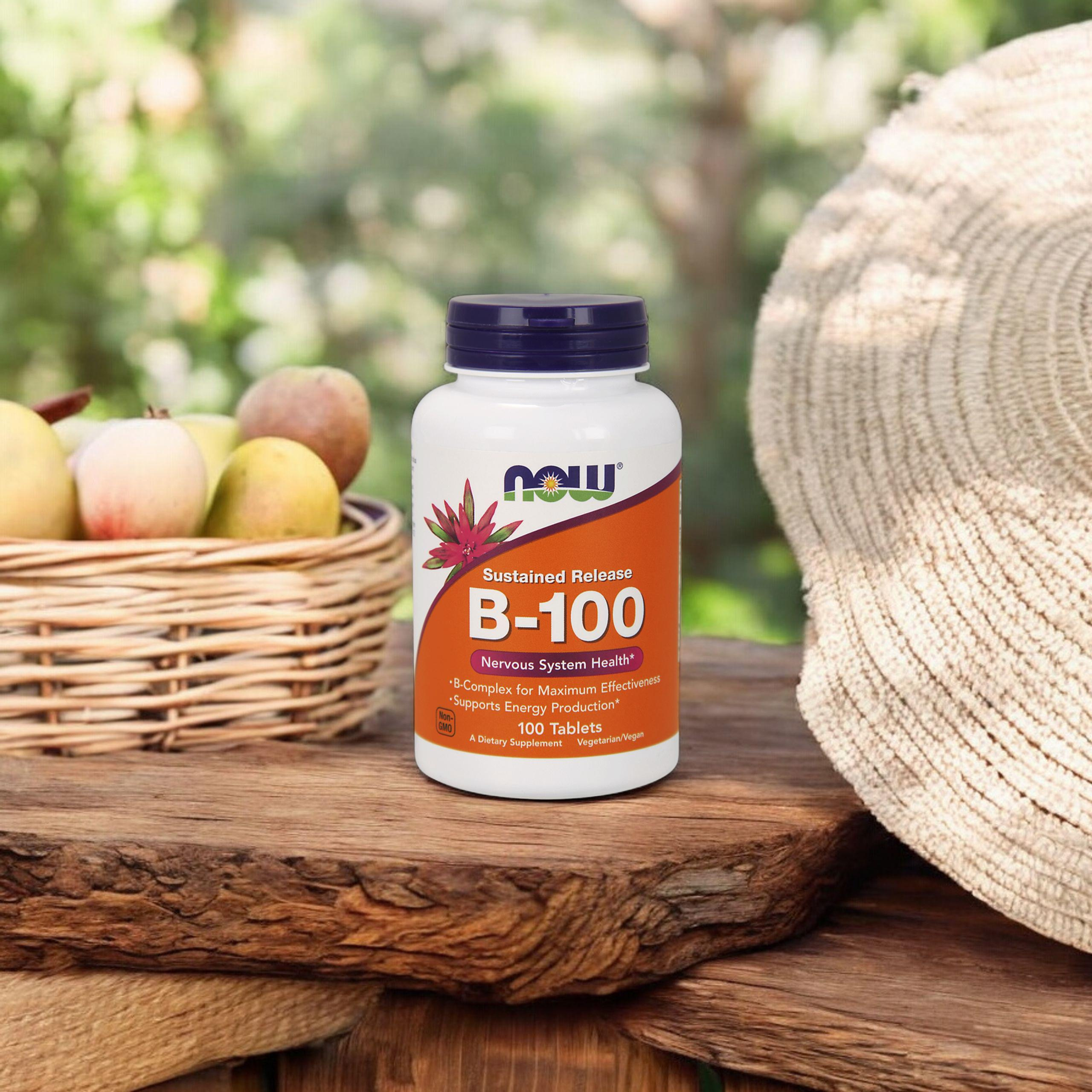 NOW Vitamin B-100 - 2x 100tabs.