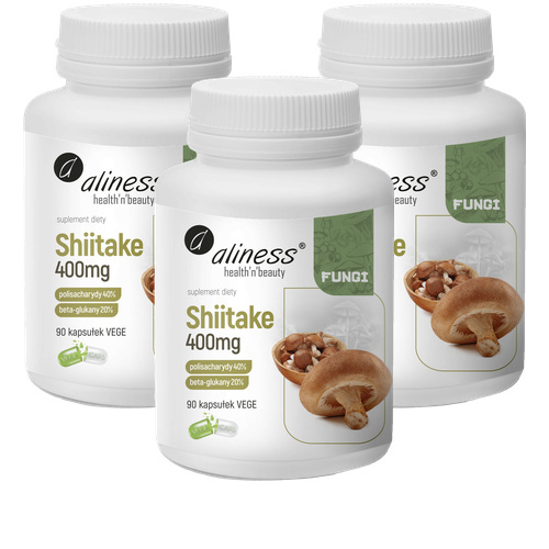 ALINESS - Shiitake 400mg - 3x 90vcaps.