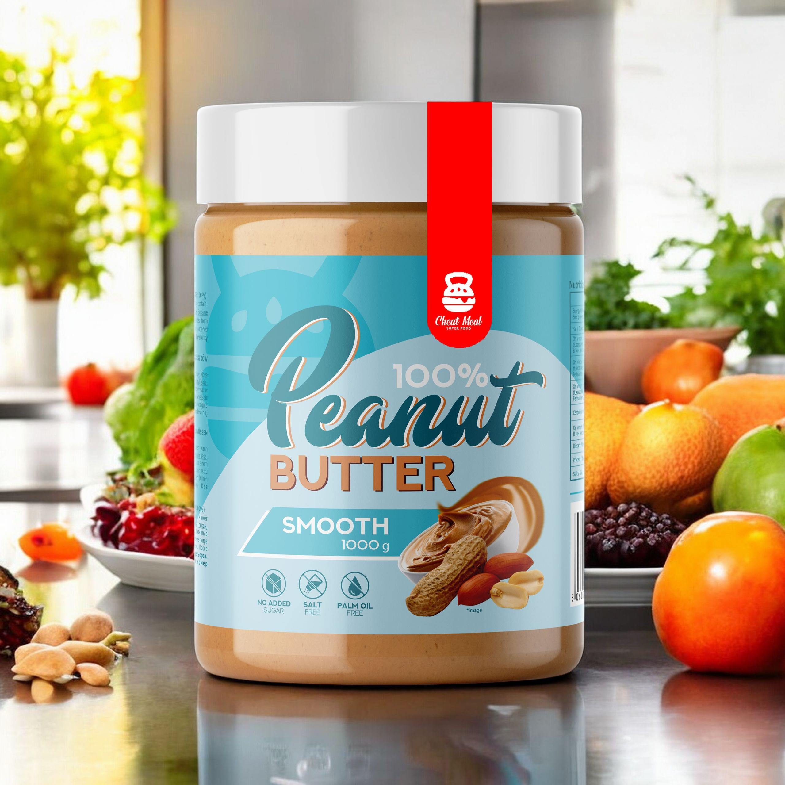 Cheat Meal Nutrition Peanut Cream (Krem Orzechowy) - 3x 1000g - Smooth