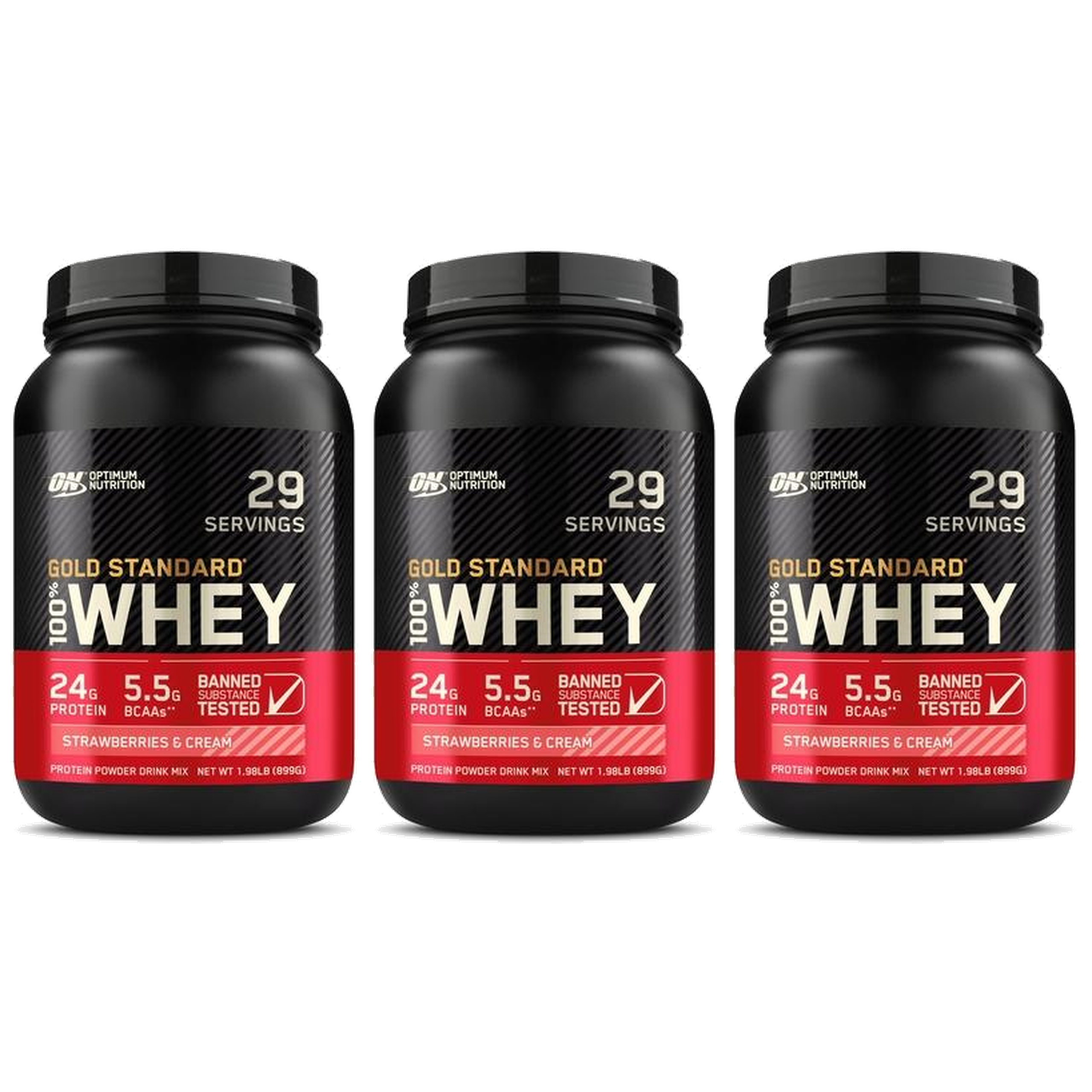 OPTIMUM NUTRITION - Whey Gold Standard - 3x 900g
