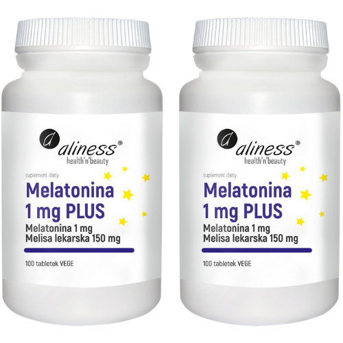 ALINESS - Melatonina 1mg Plus - 2x 100tabs.