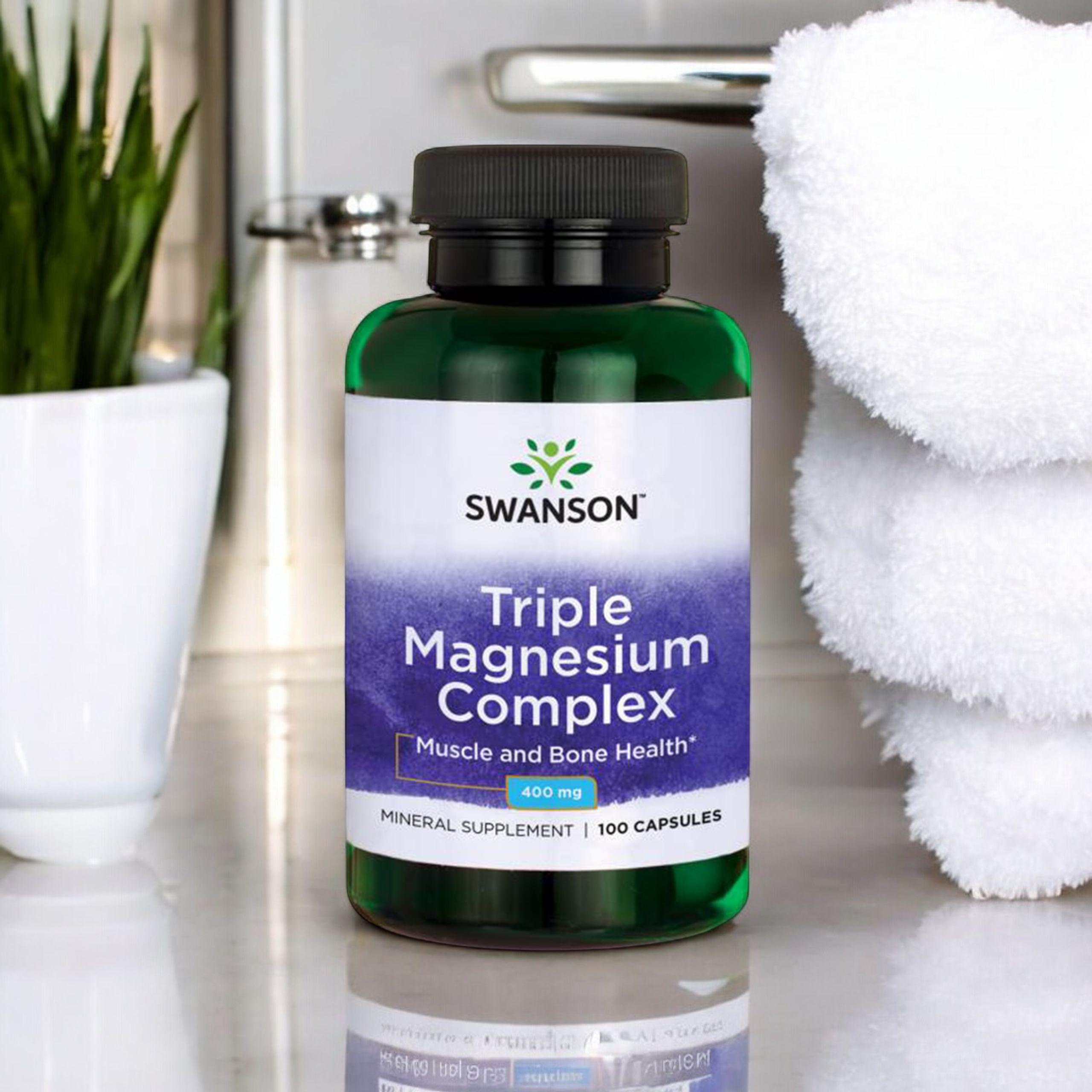 SWANSON Triple Magnesium Complex 400mg - 3x 100caps
