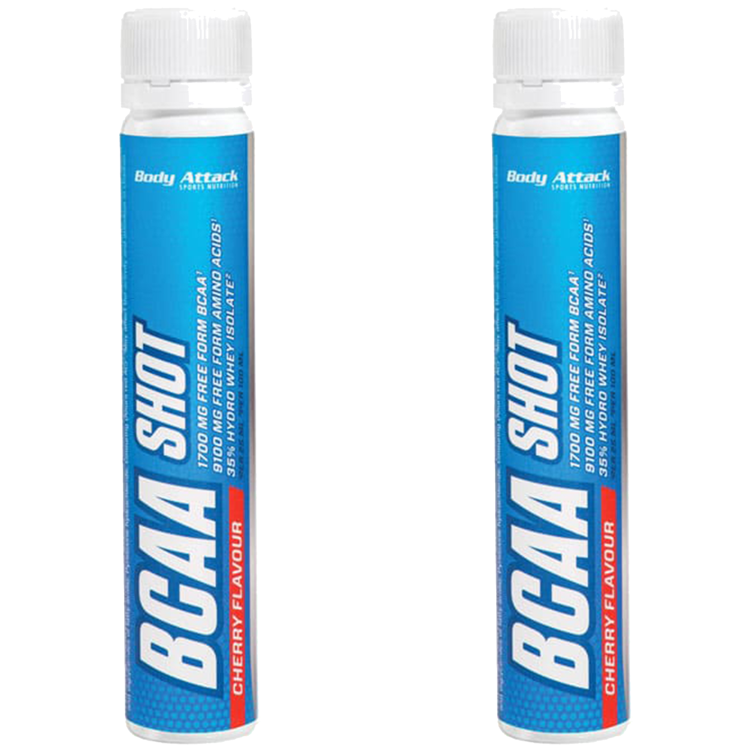 BODY ATTACK - BCAA Shot - 2x 25ml - Cherry