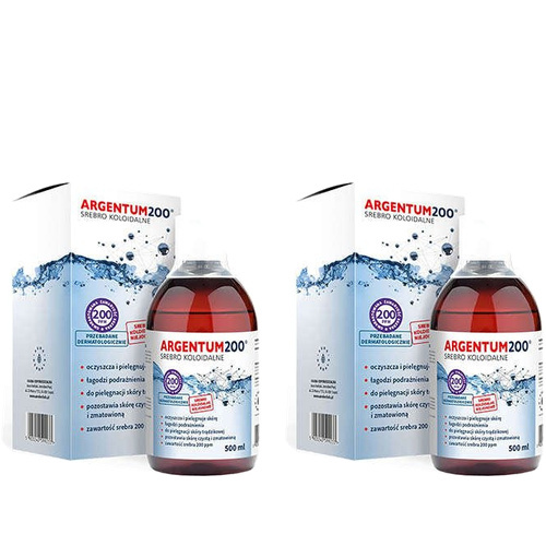 AURA HERBALS Argentum200 Srebro Koloidalne (200 ppm) - tonik (2x 500ml)