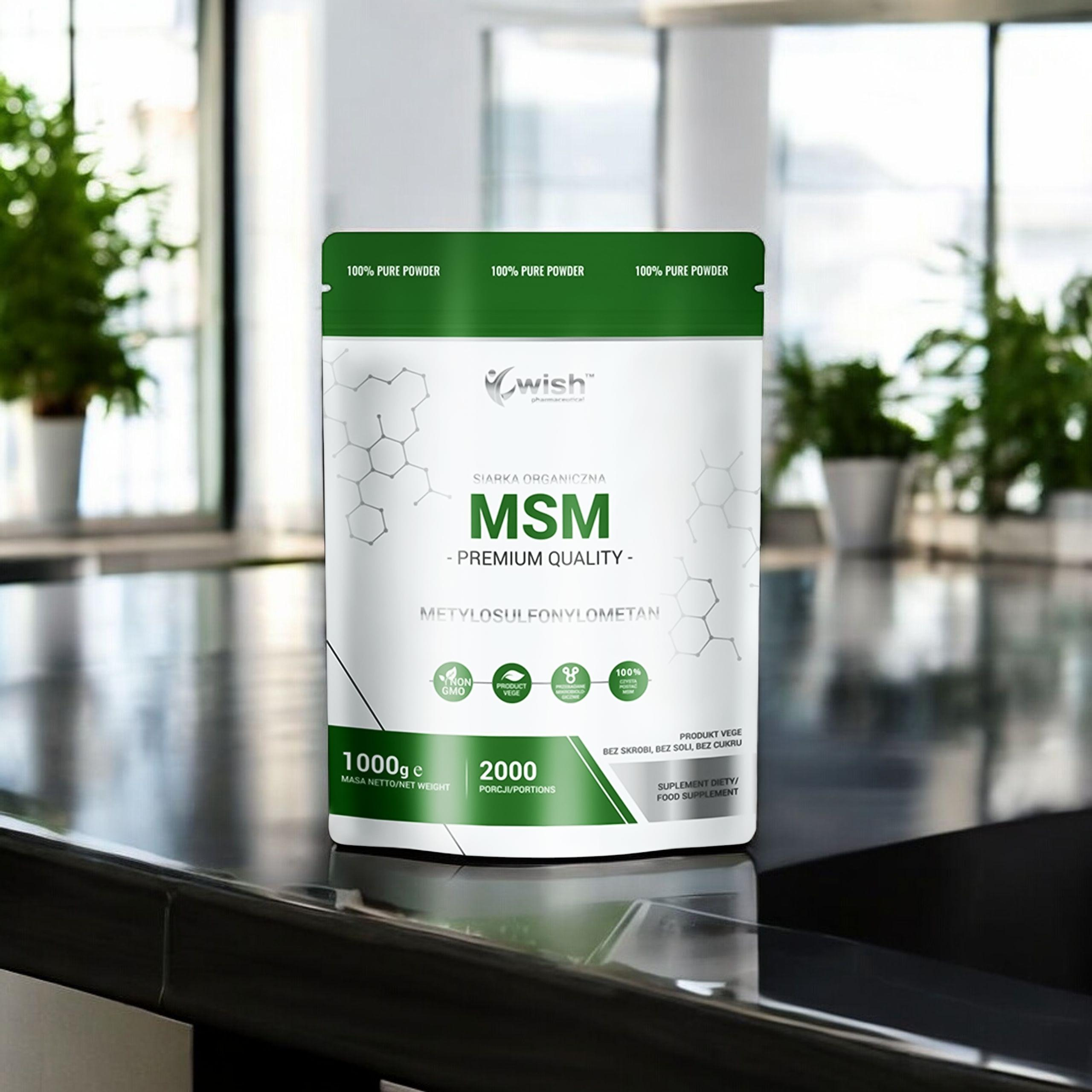 WISH Pharmaceutical MSM - 2x 1000g
