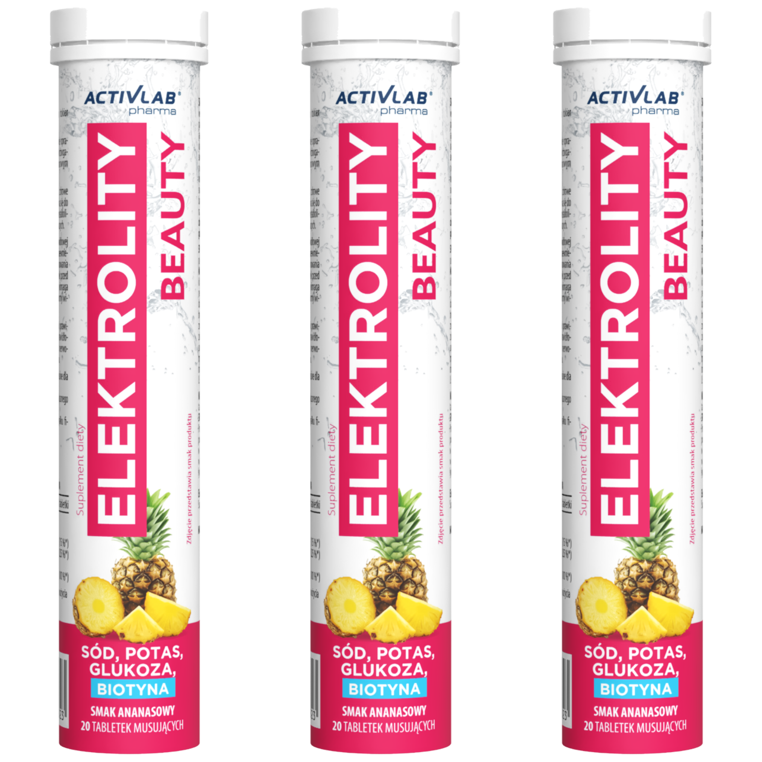 ACTIVLAB PHARMA - Elektrolity Beauty - 20tabs - 3x Pineapple