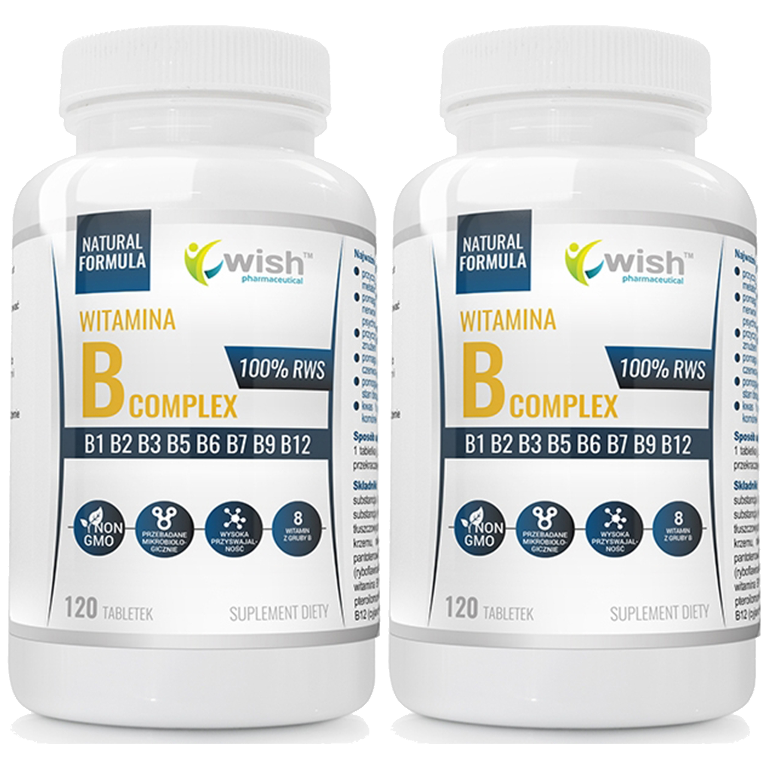 WISH Pharmaceutical Vitamin B Complex - 2x 120tabs