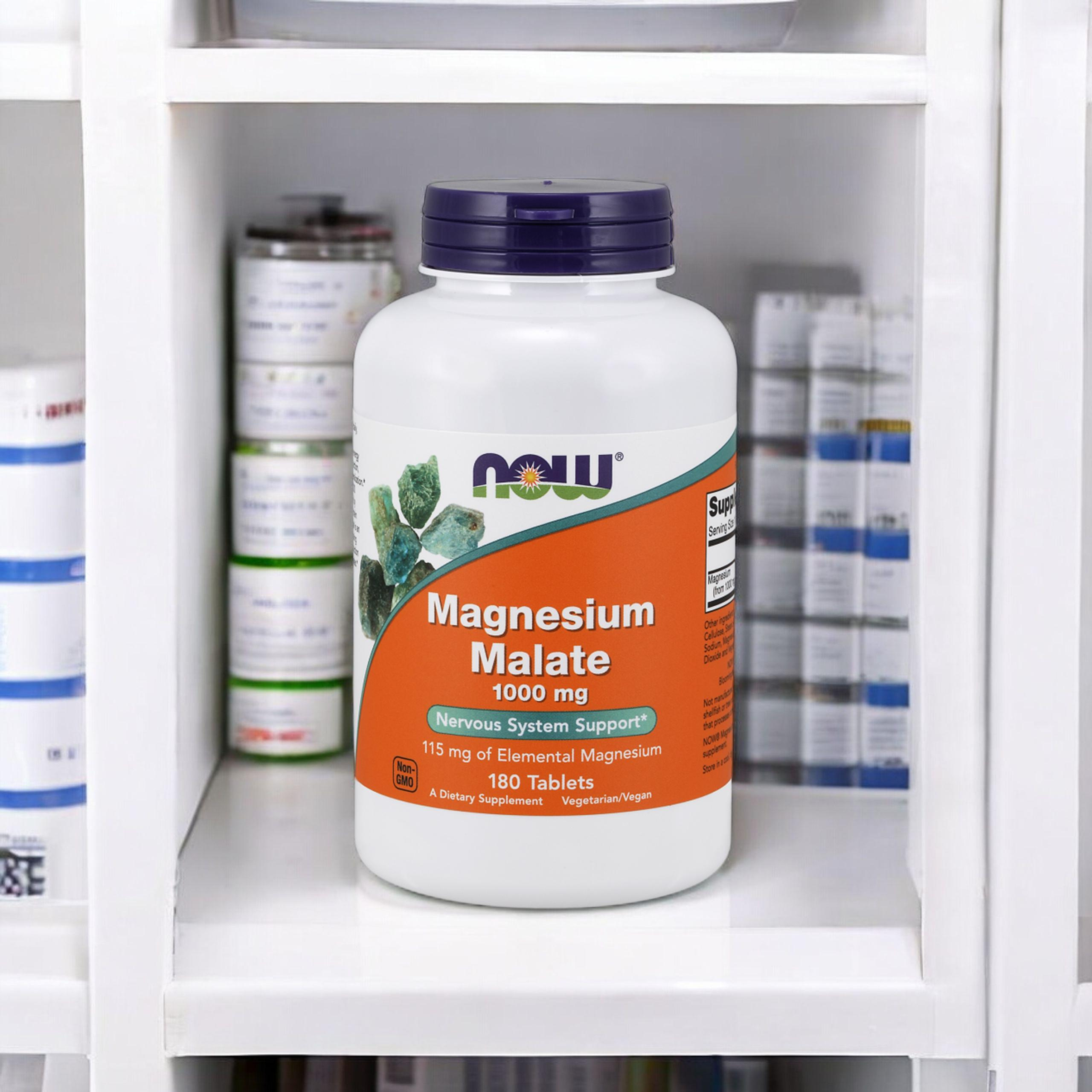 NOW Magnesium Malate 1000mg - 2x 180tabs