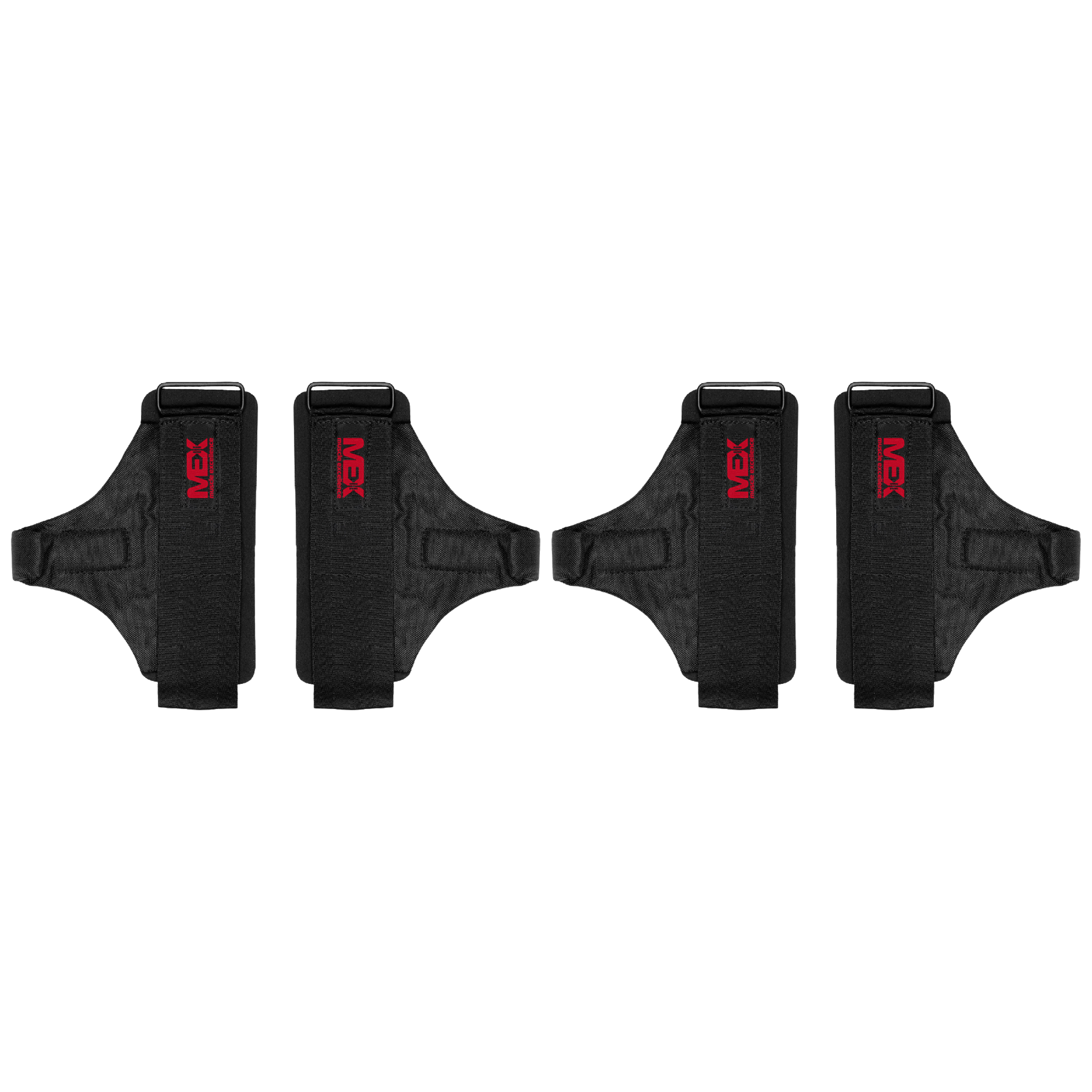 MEX SPORT - Power Pro Lifting Hooks - 2x Black